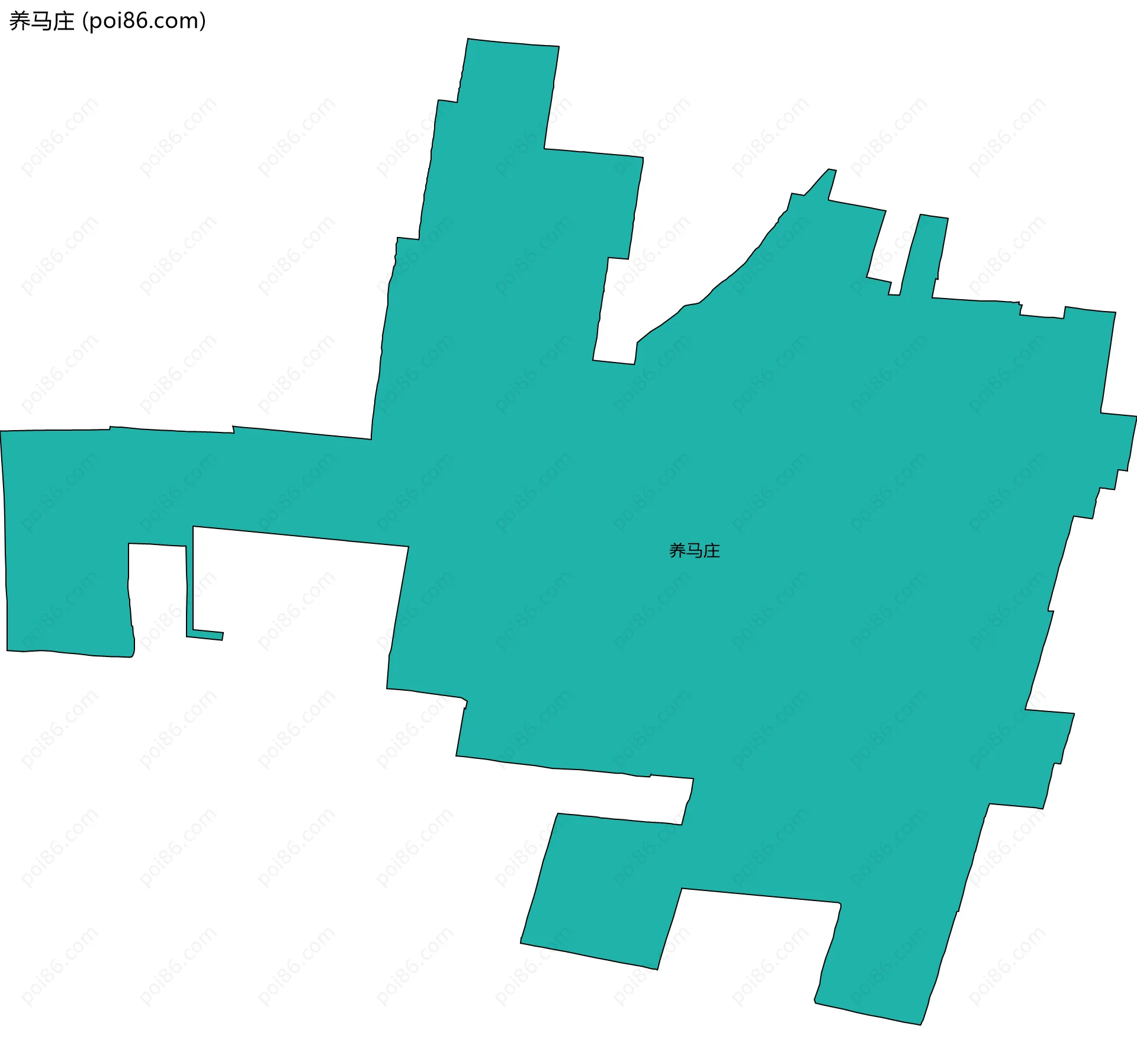 养马庄边界地图