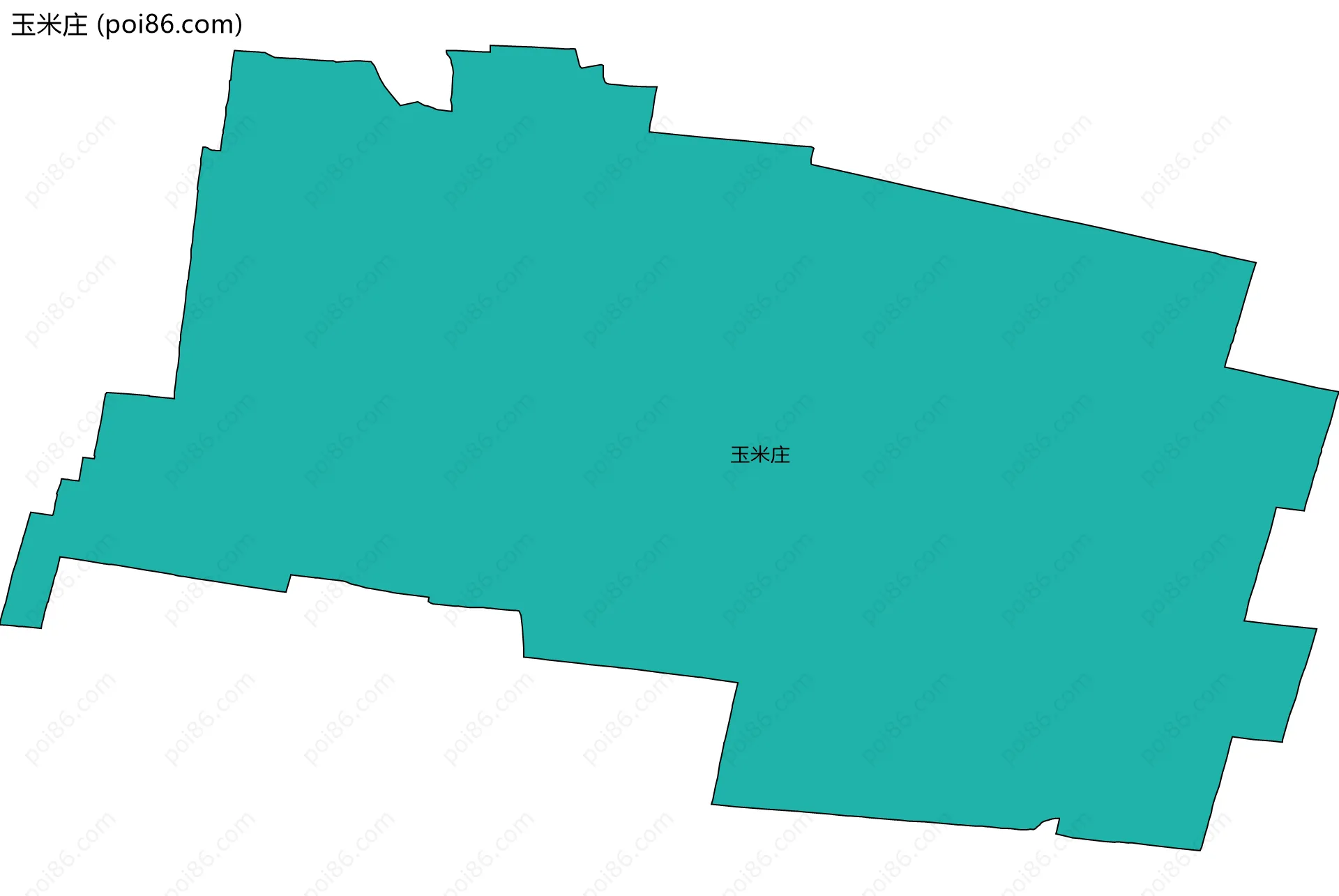 玉米庄边界地图