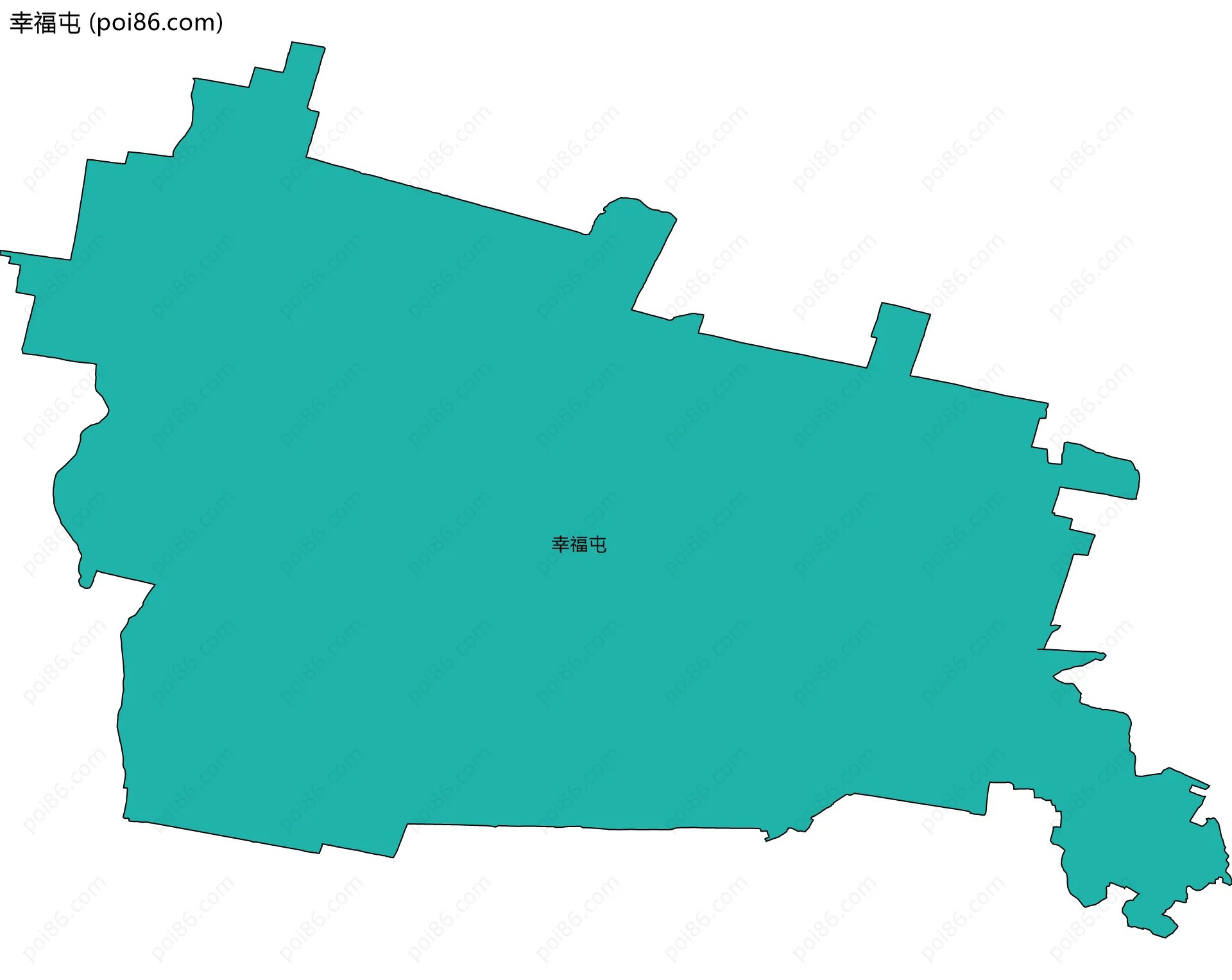 幸福屯边界地图