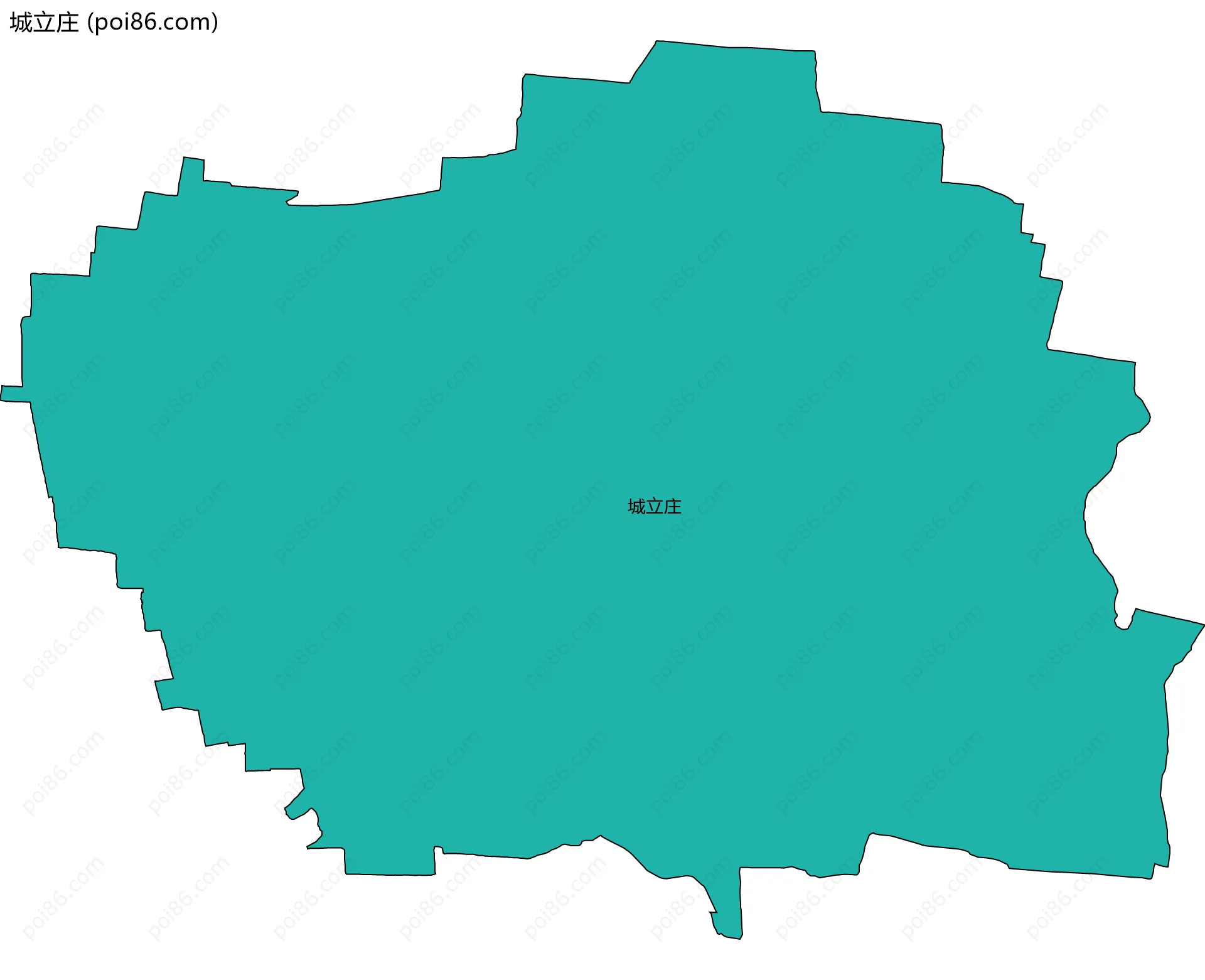 城立庄边界地图