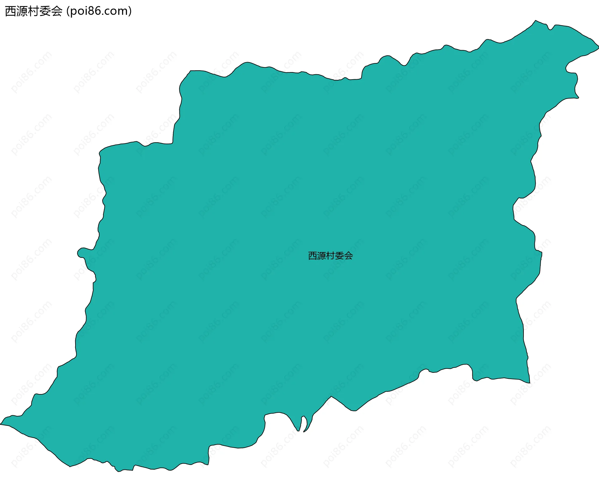 西源村委会边界地图