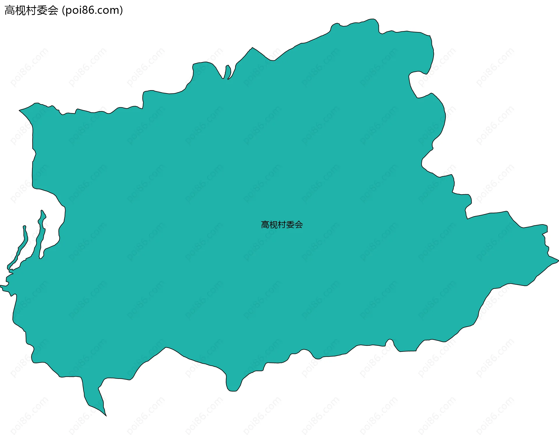 高枧村委会边界地图