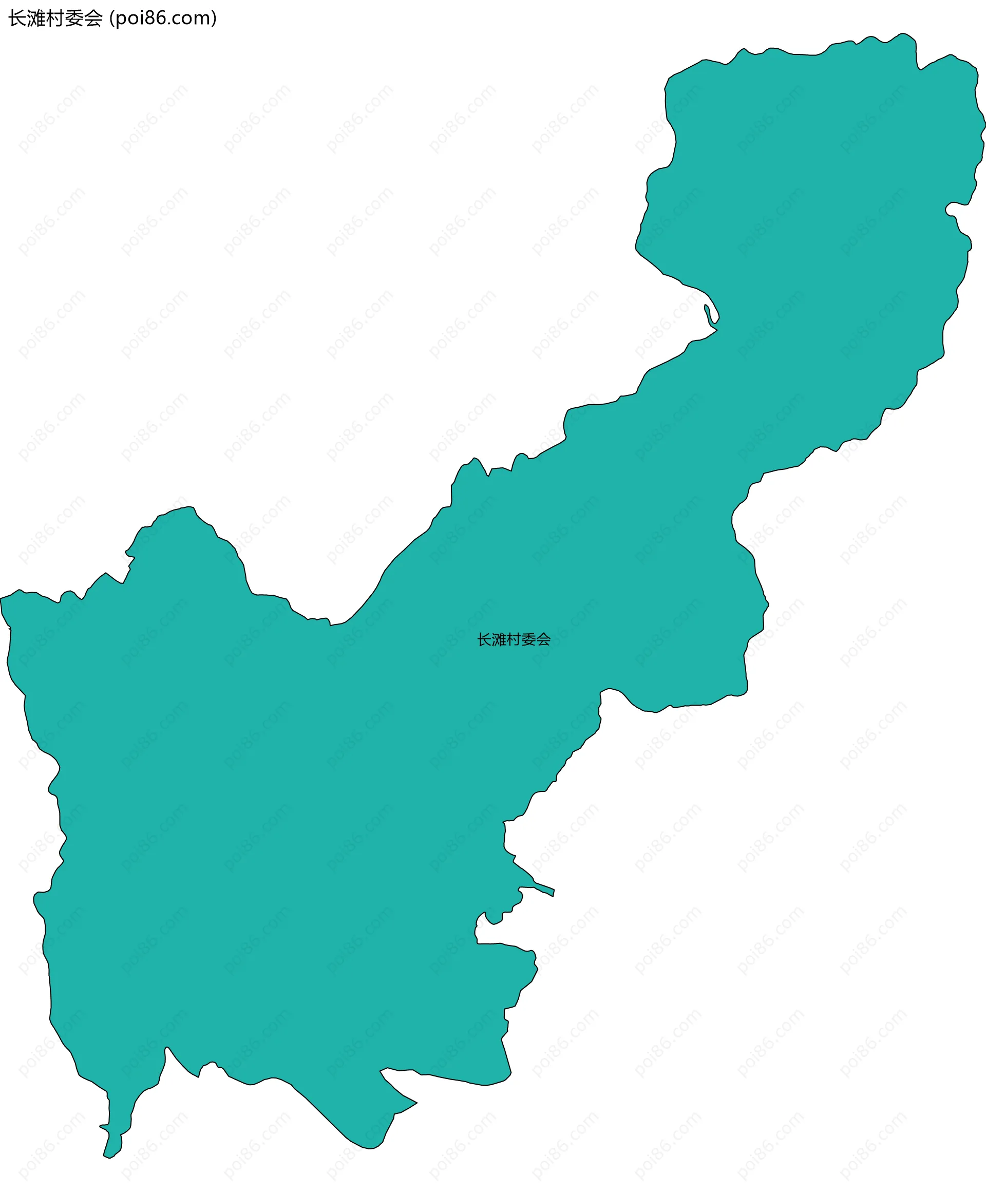 长滩村委会边界地图