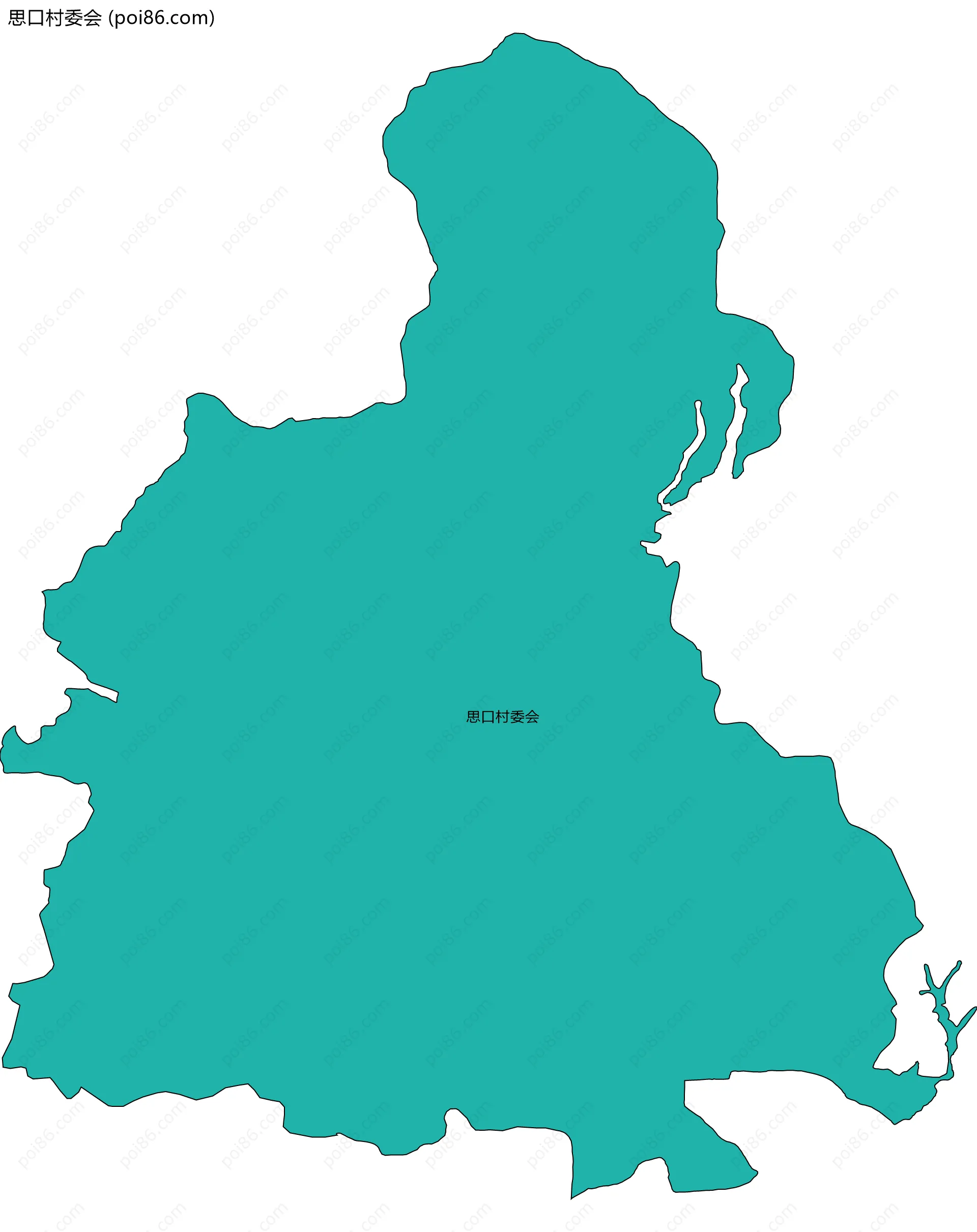 思口村委会边界地图