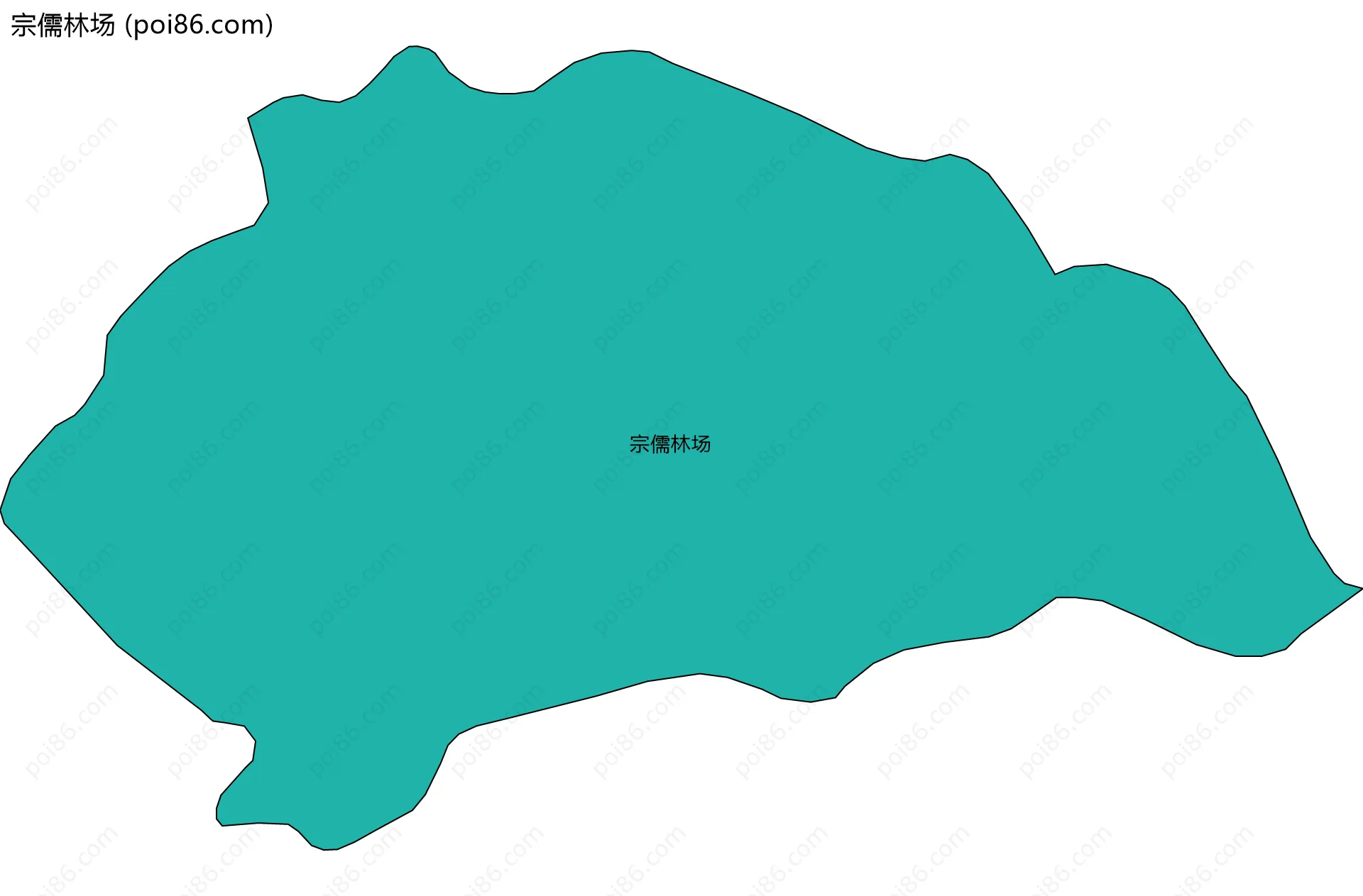 宗儒林场边界地图