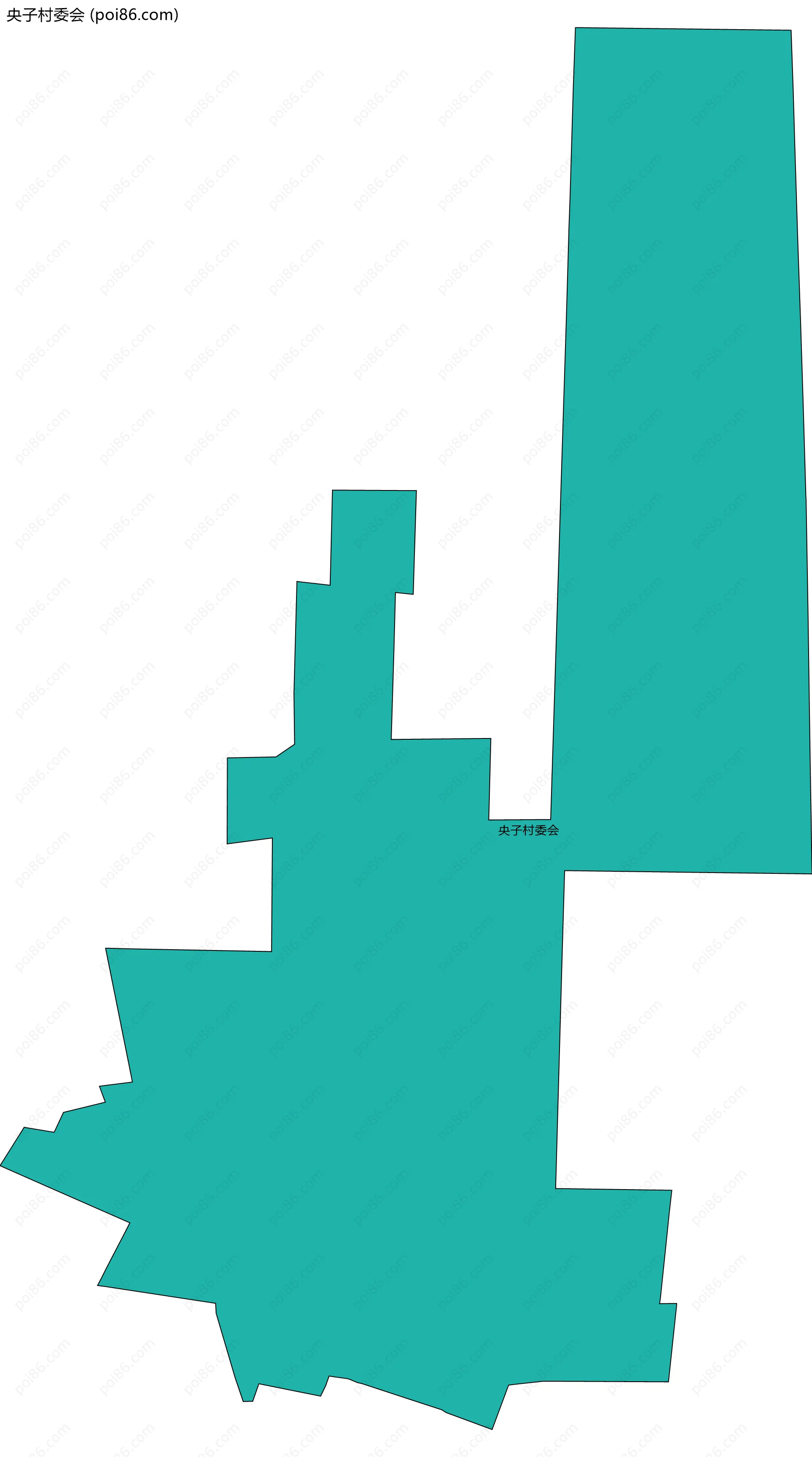 央子村委会边界地图