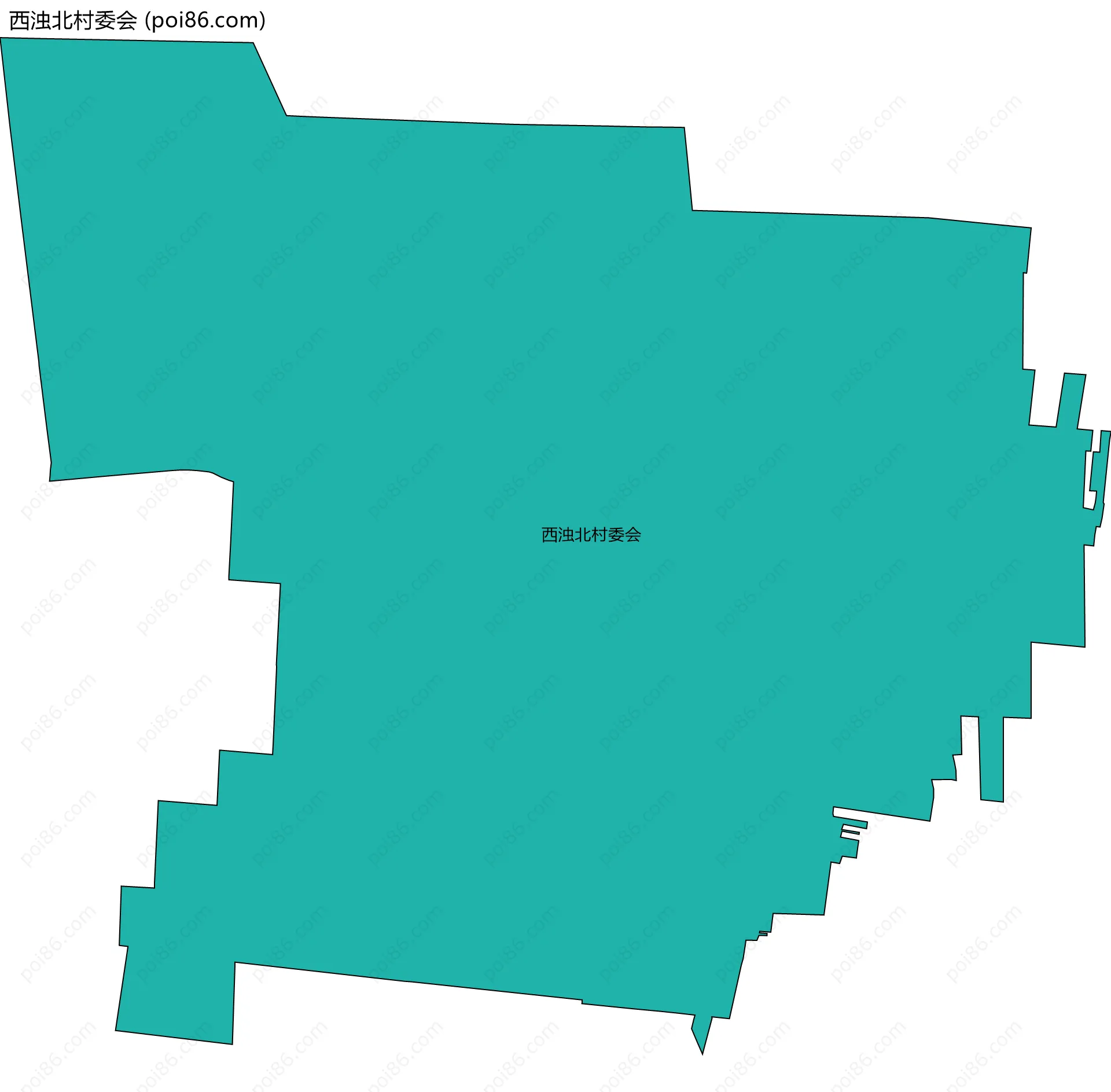 西浊北村委会边界地图