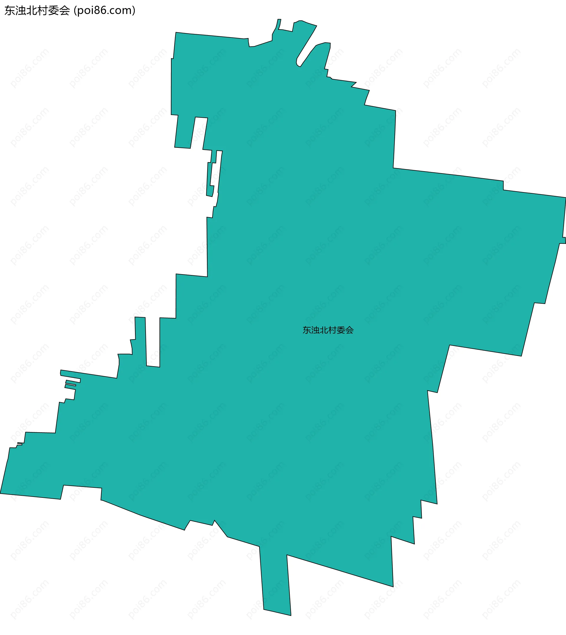 东浊北村委会边界地图