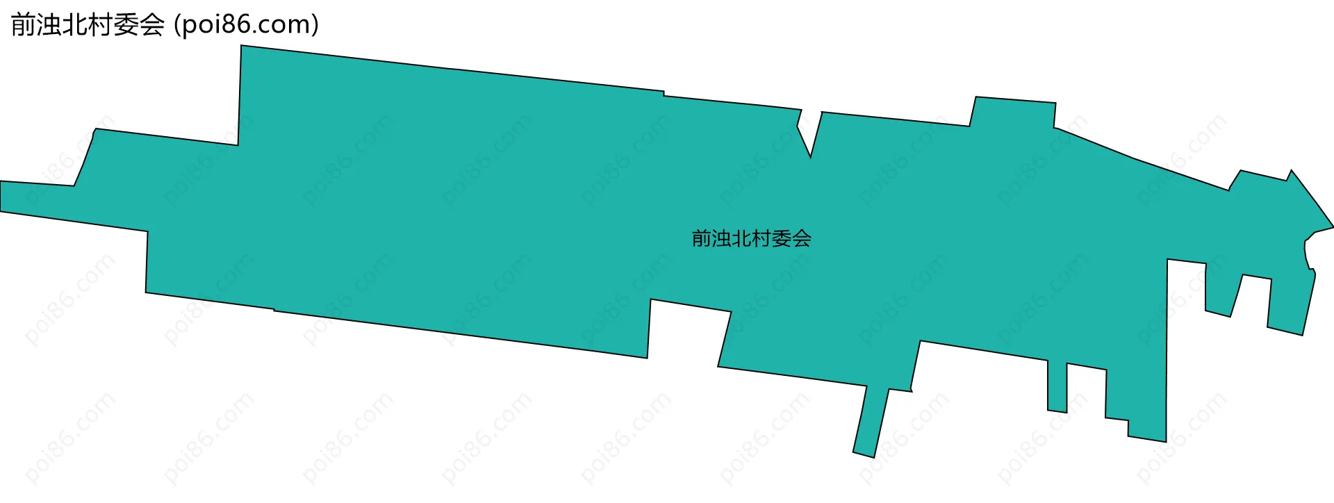 前浊北村委会边界地图