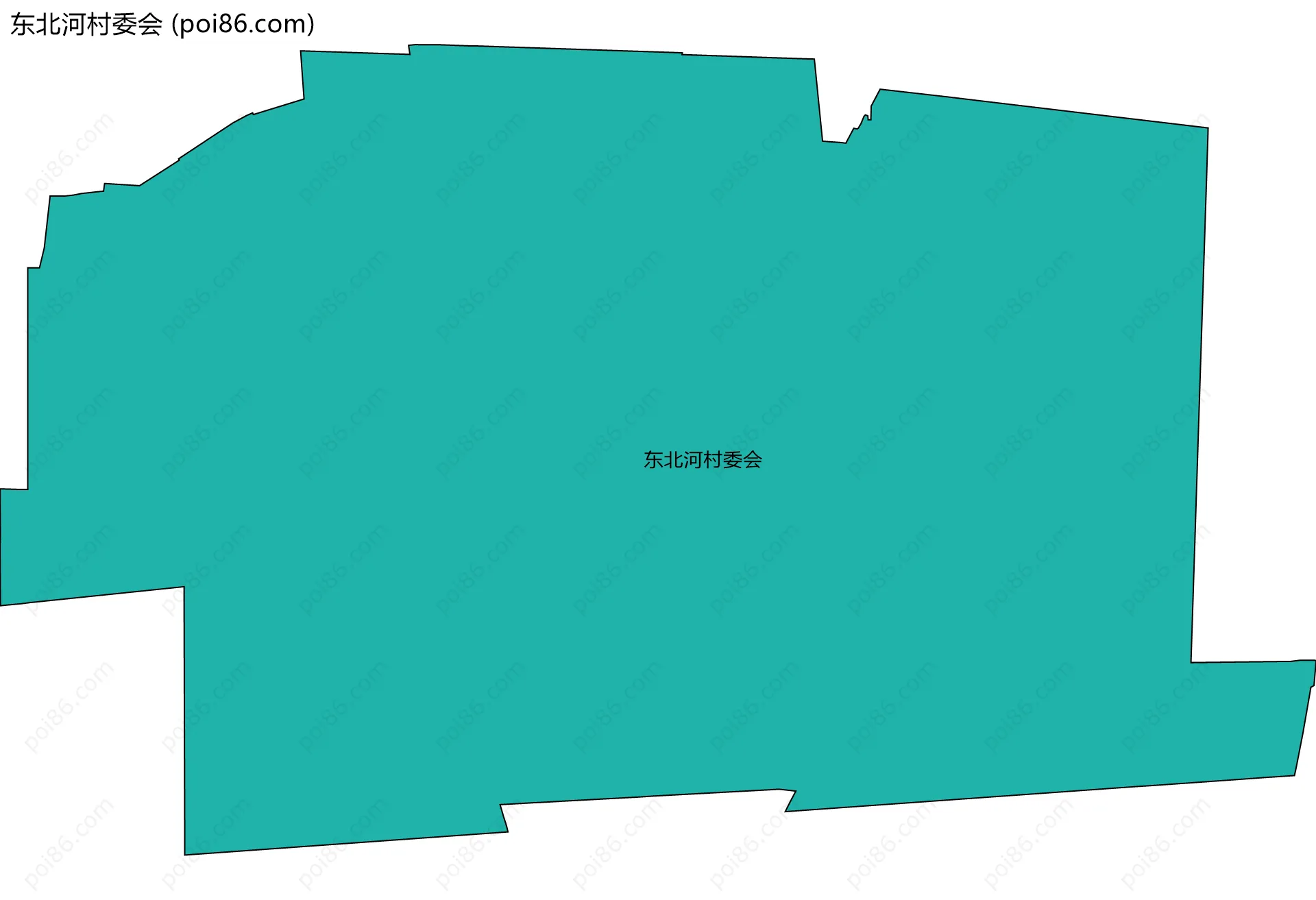 东北河村委会边界地图