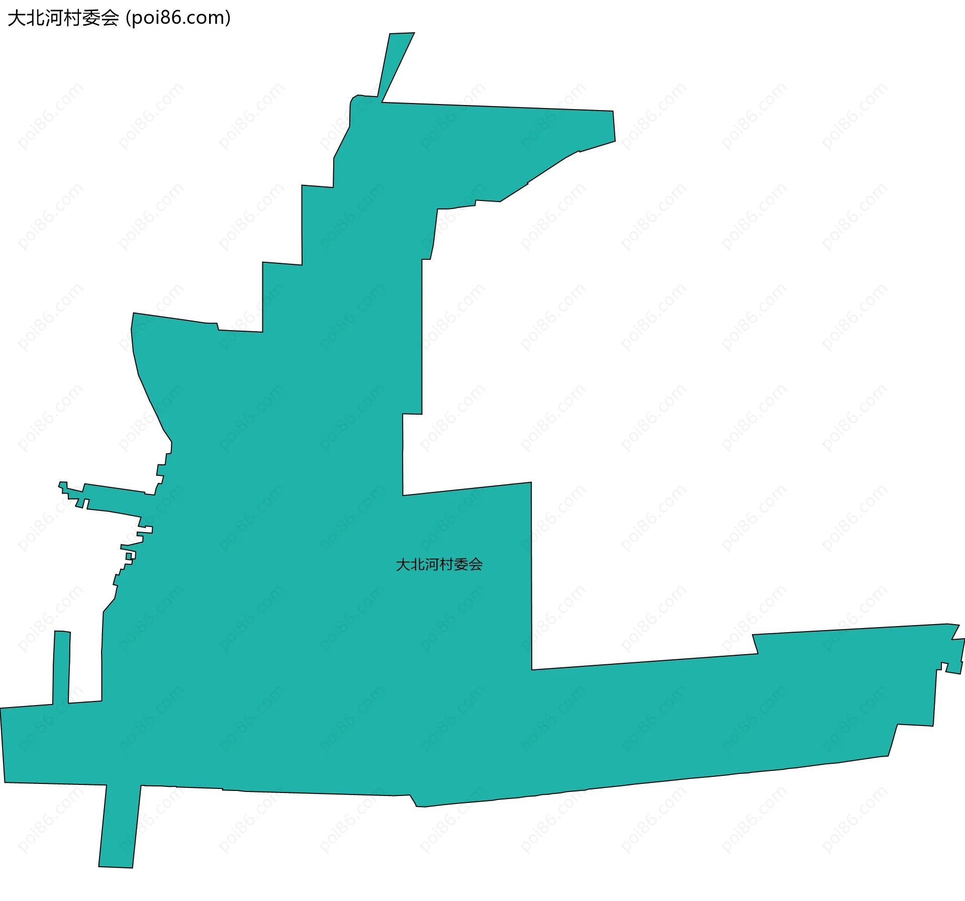 大北河村委会边界地图