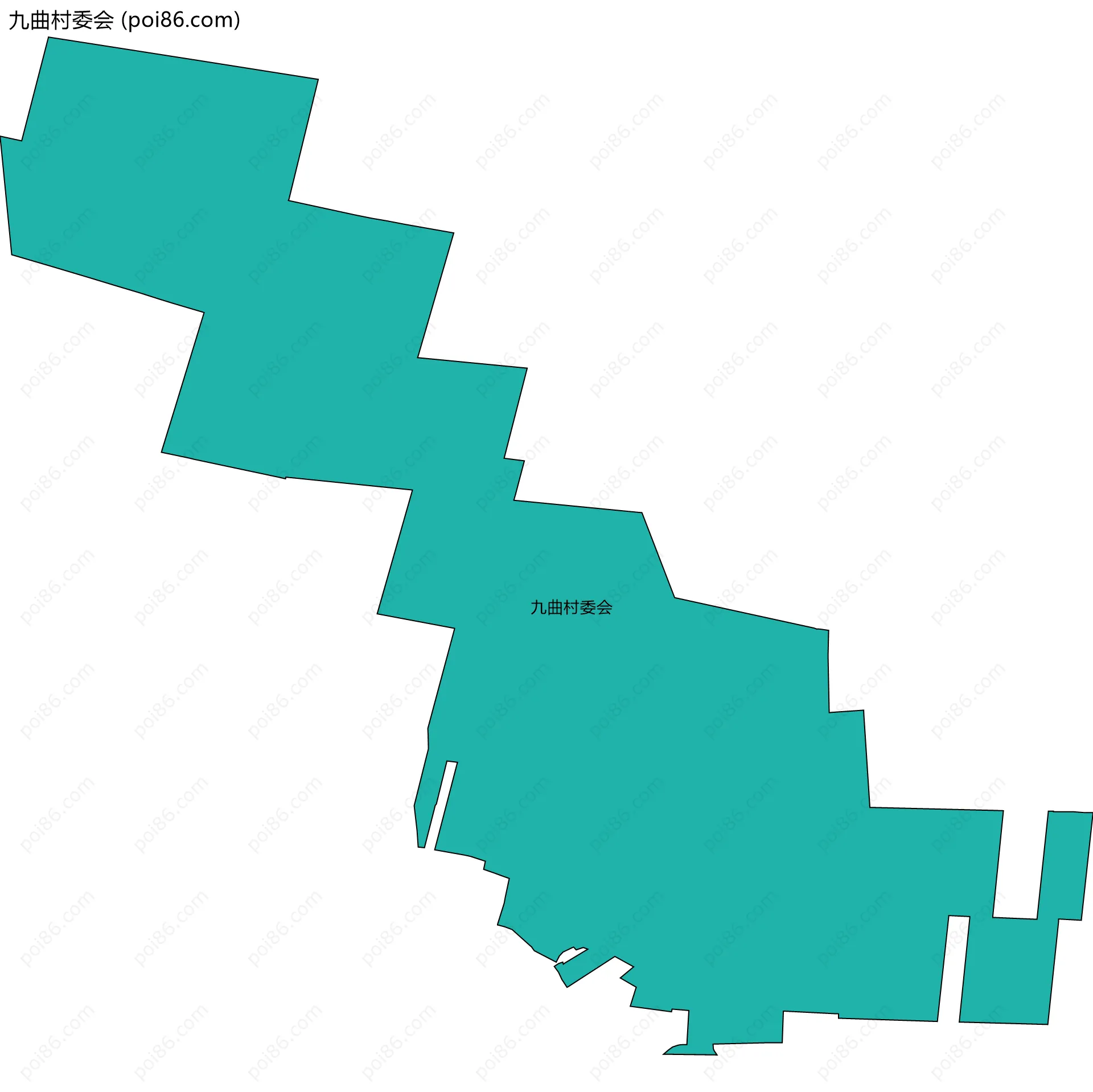 九曲村委会边界地图