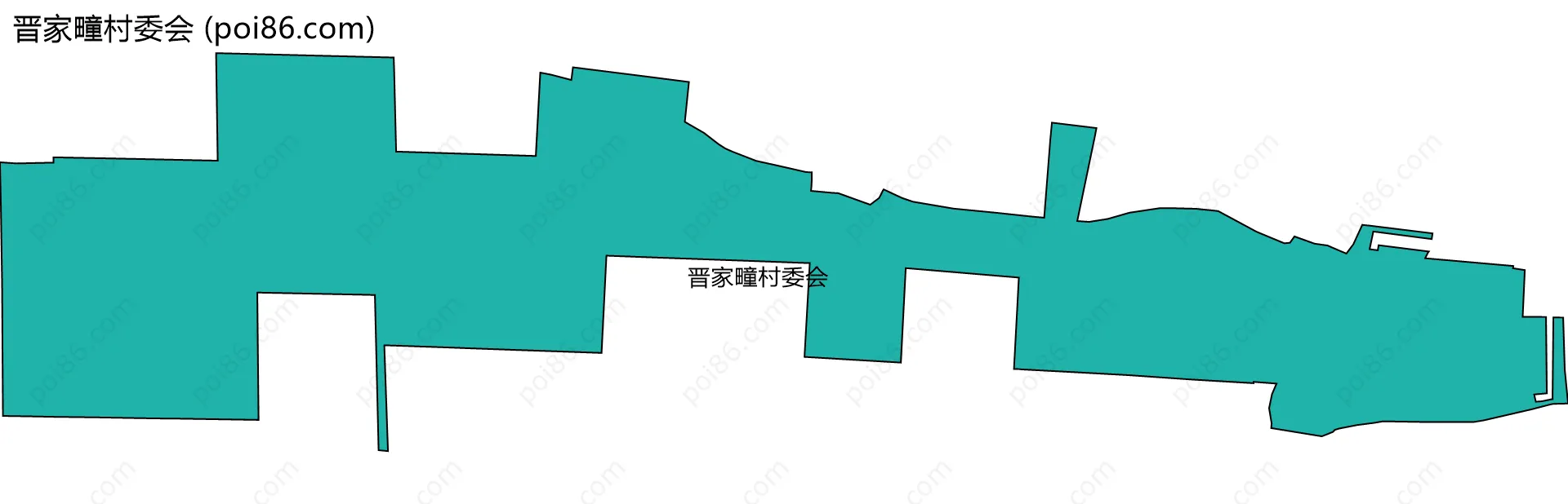 晋家疃村委会边界地图