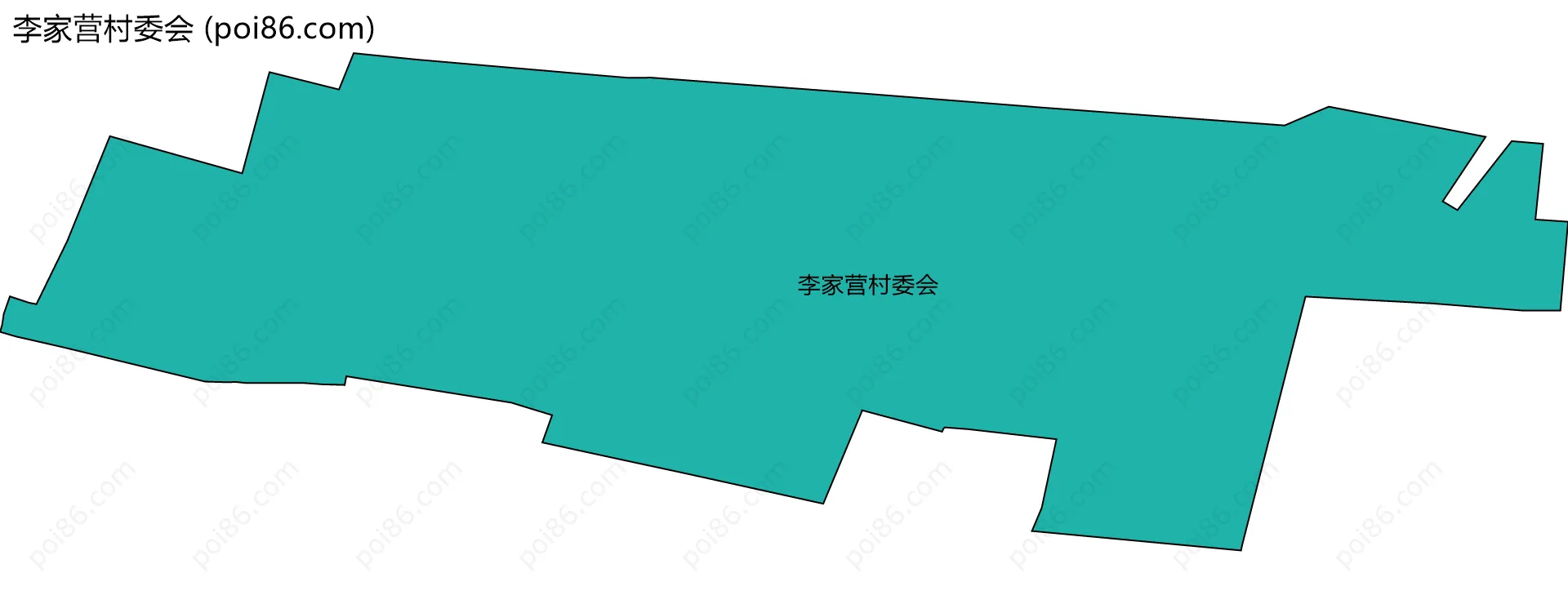 李家营村委会边界地图