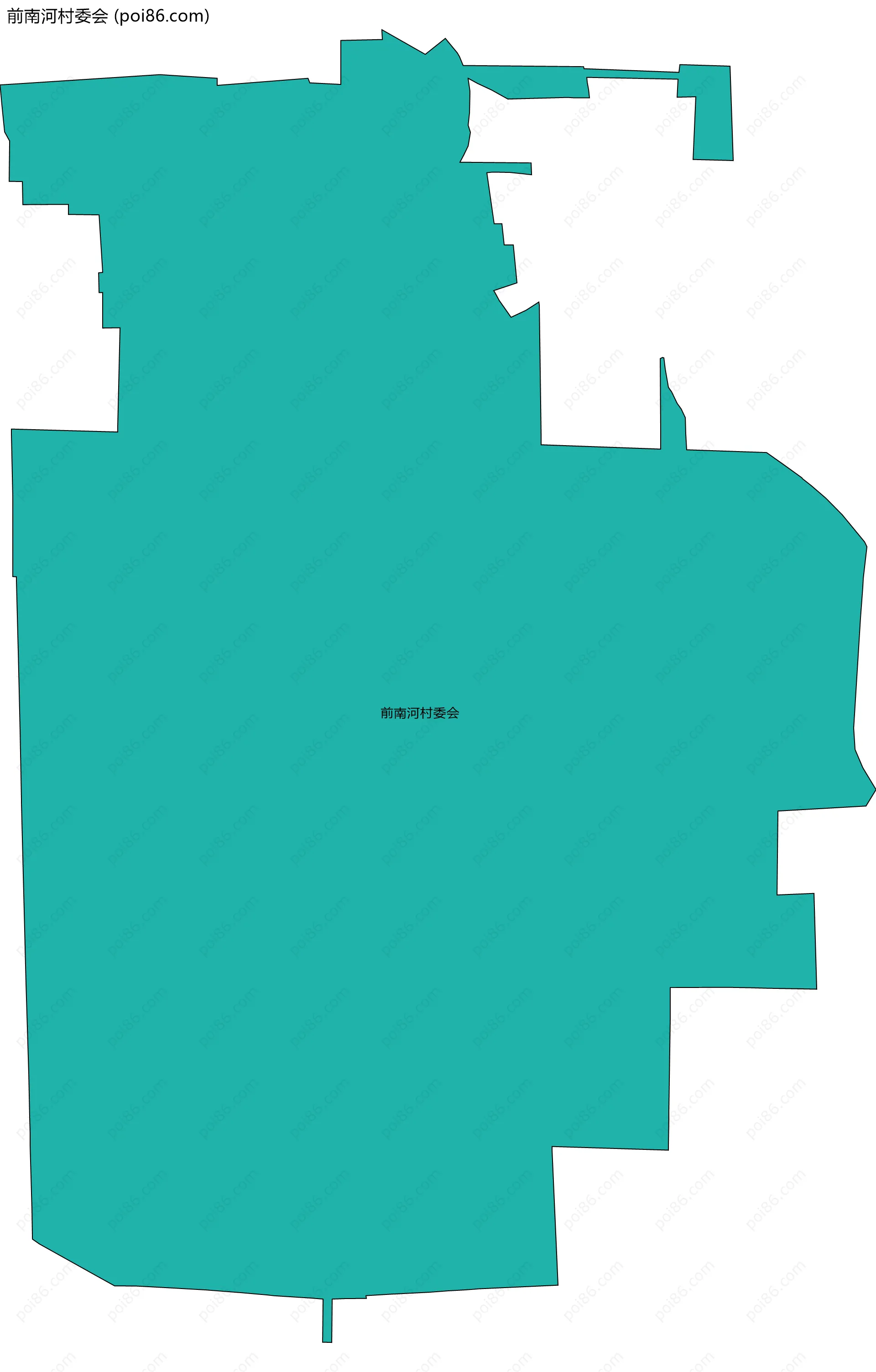 前南河村委会边界地图
