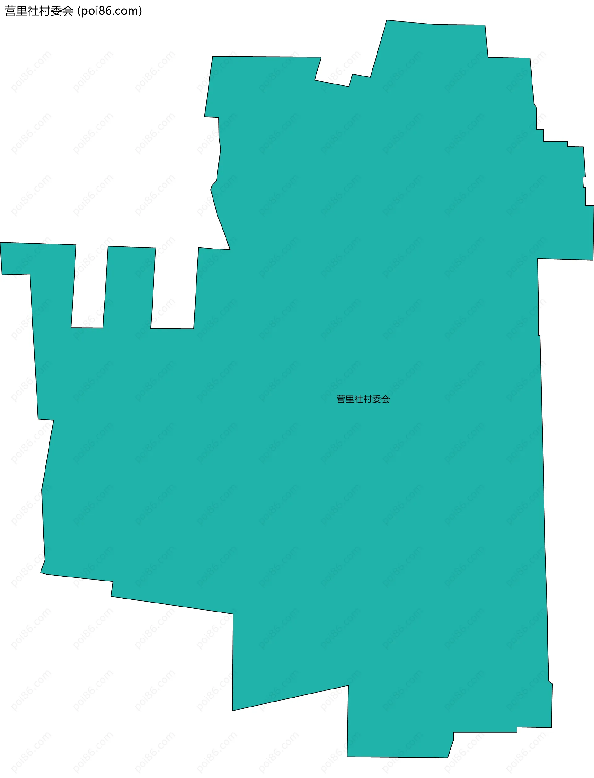 营里社村委会边界地图