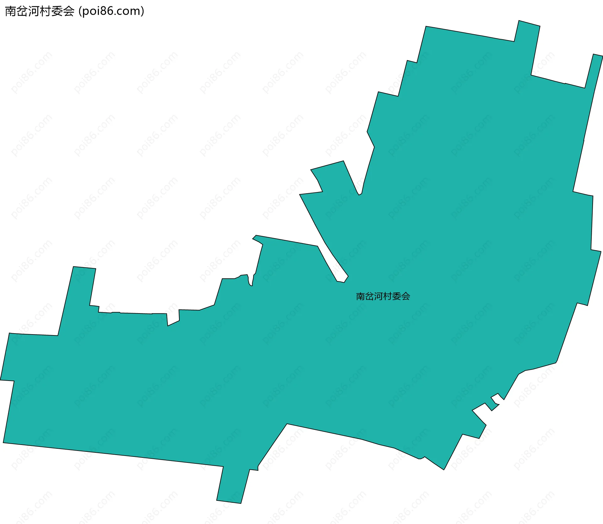 南岔河村委会边界地图