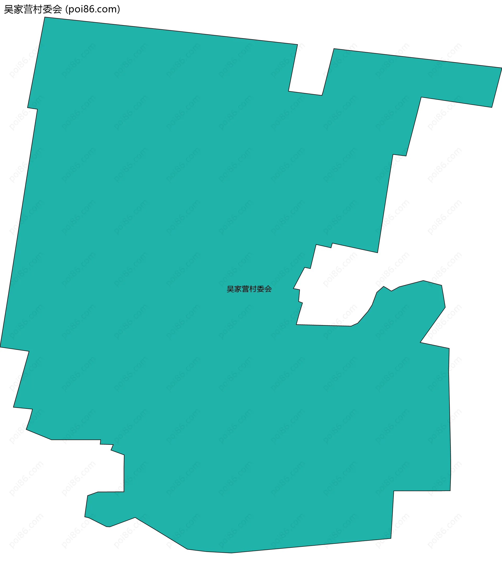 吴家营村委会边界地图