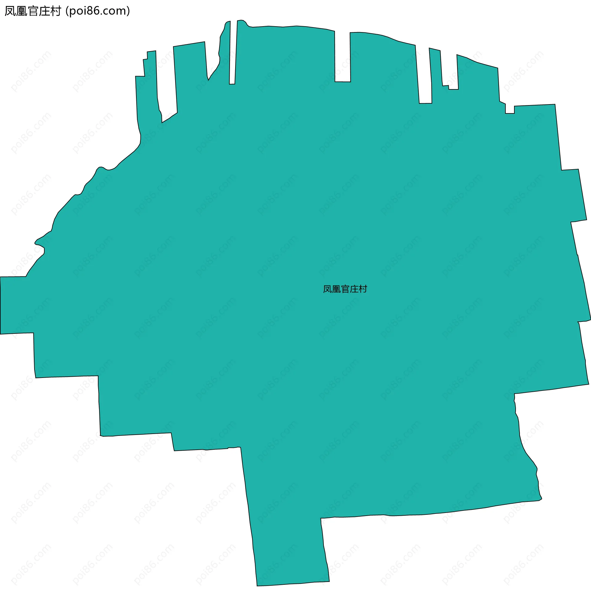 凤凰官庄村边界地图