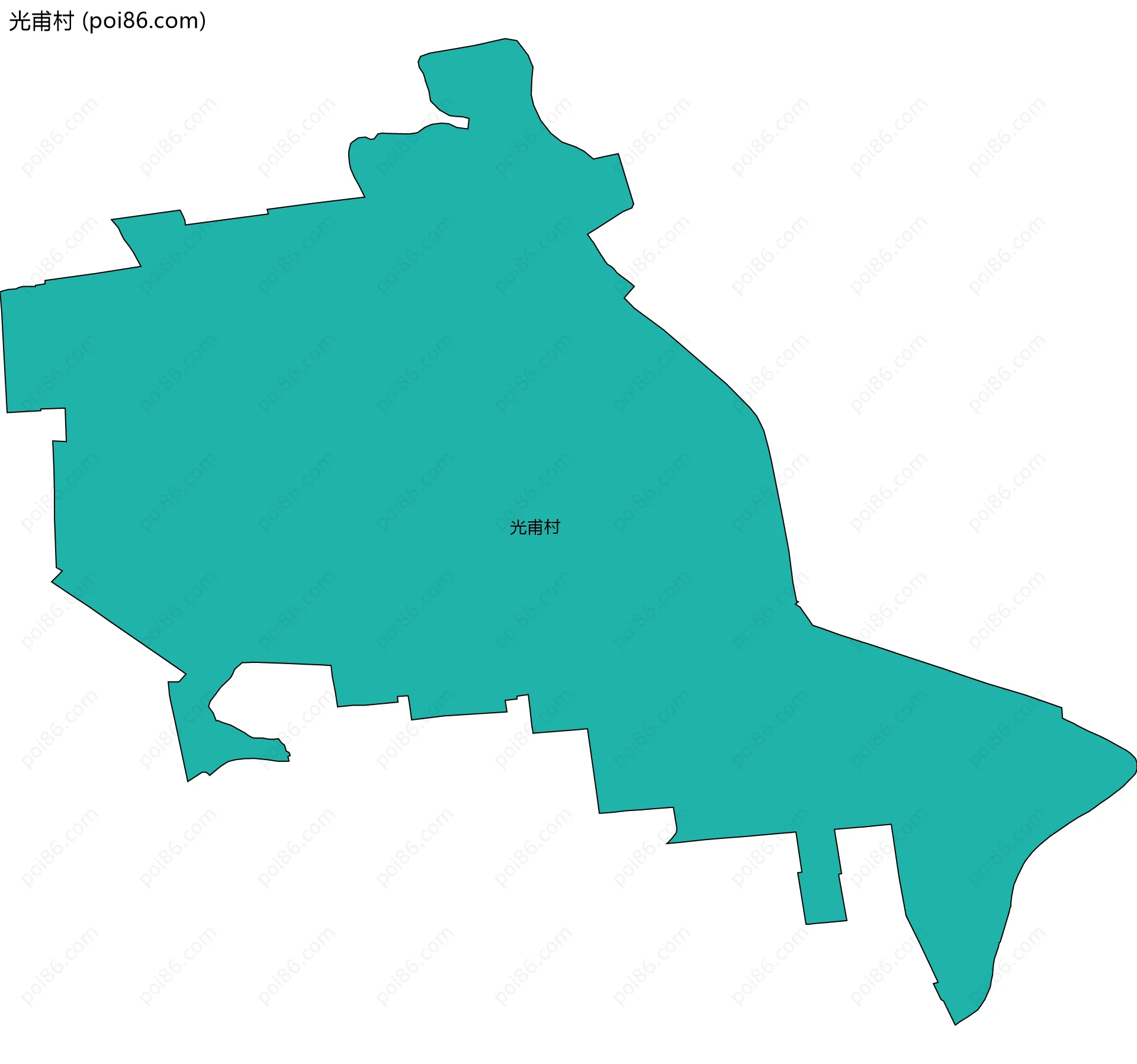 光甫村边界地图