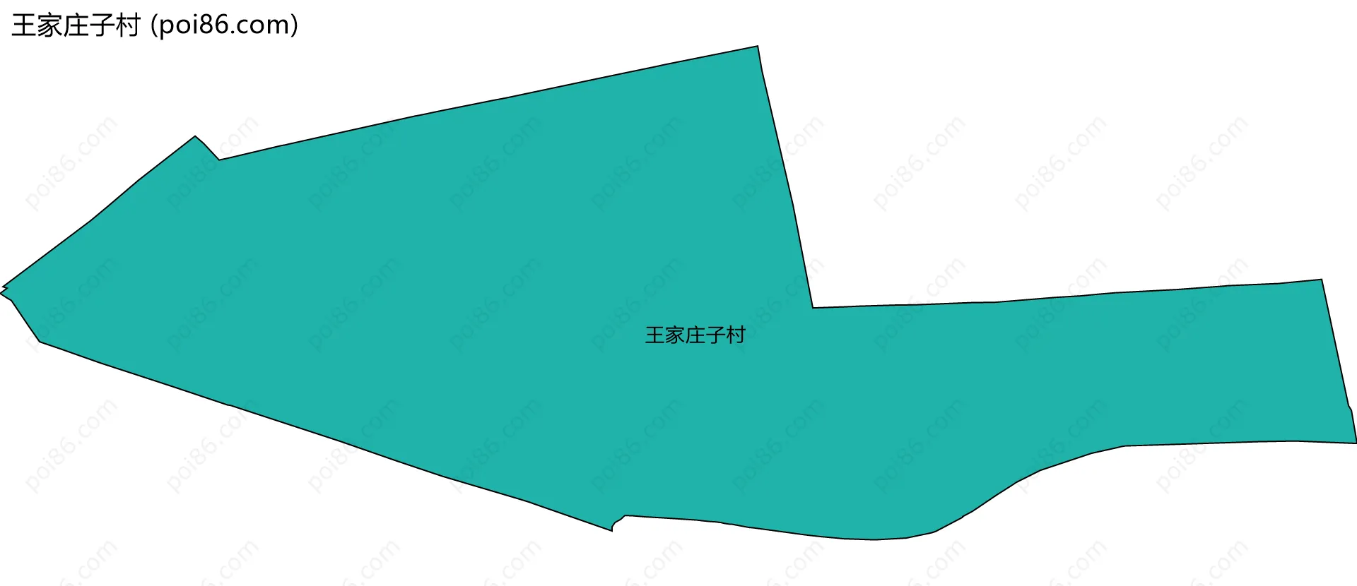 王家庄子村边界地图