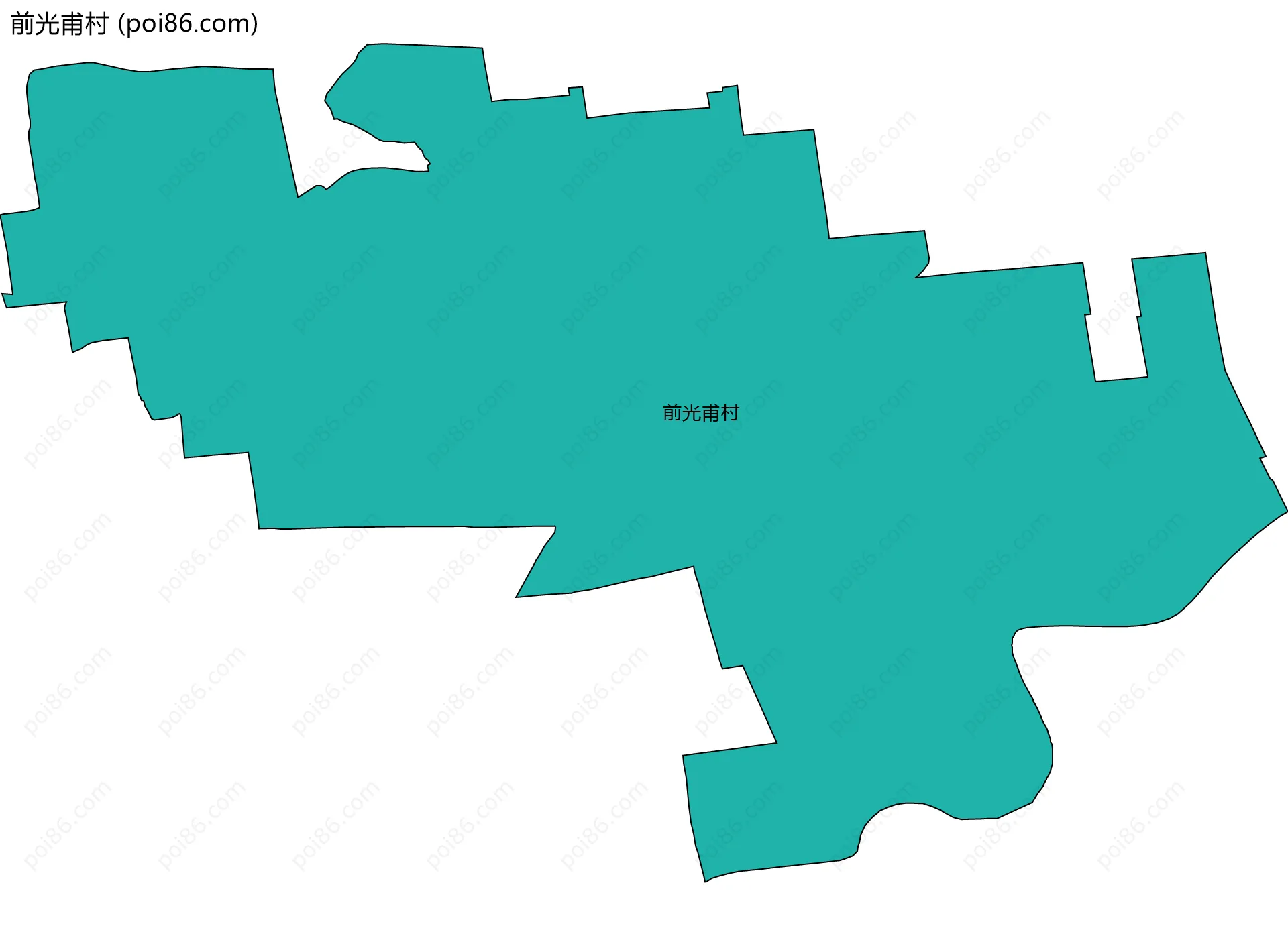 前光甫村边界地图