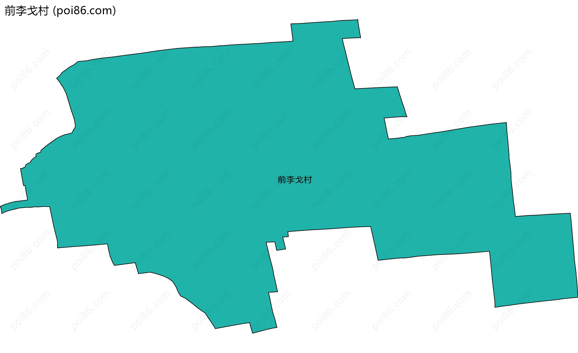 前李戈村边界地图