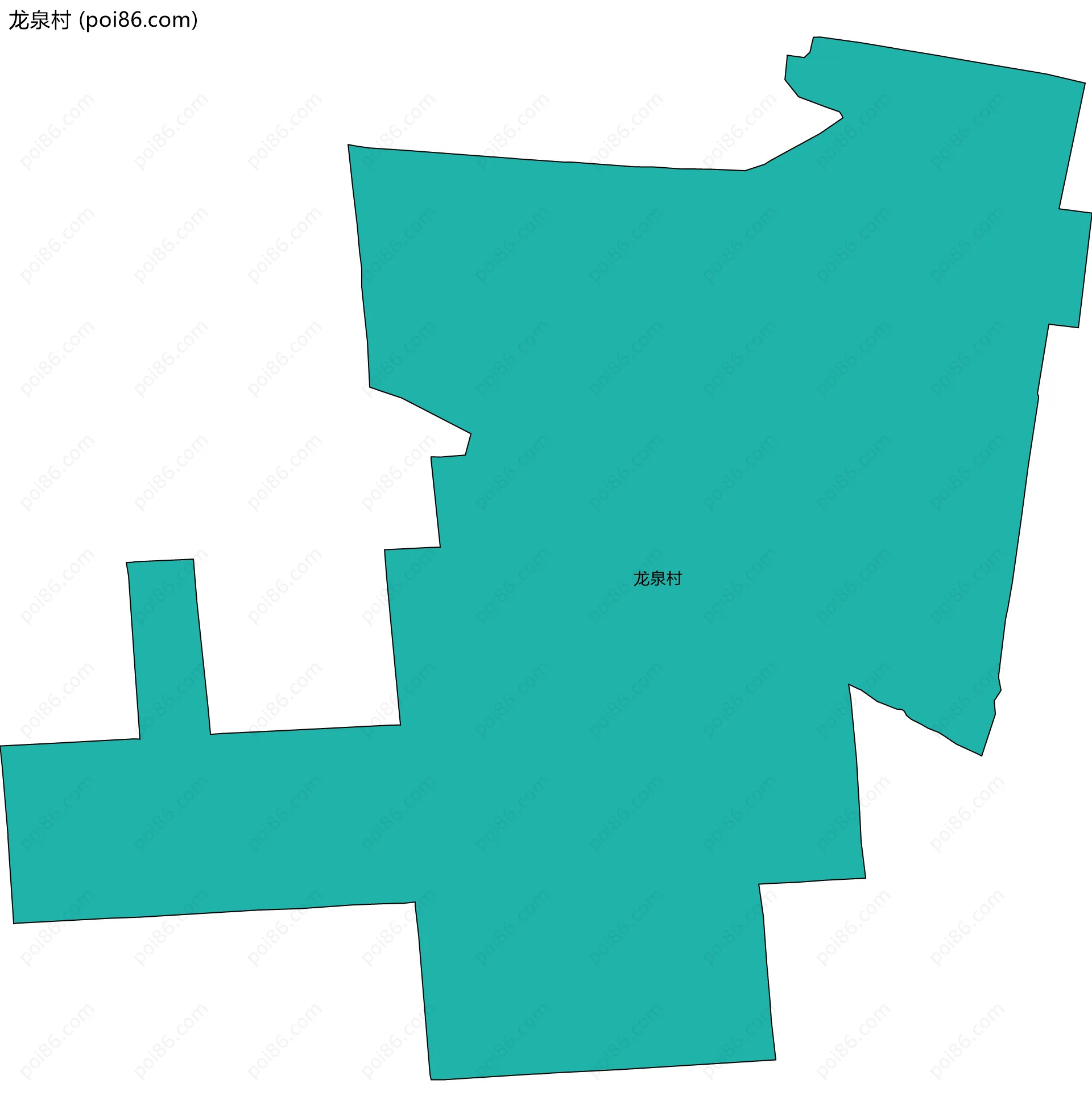 龙泉村边界地图