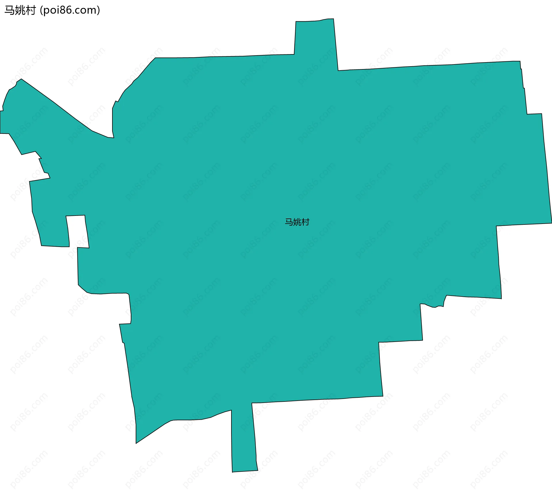 马姚村边界地图