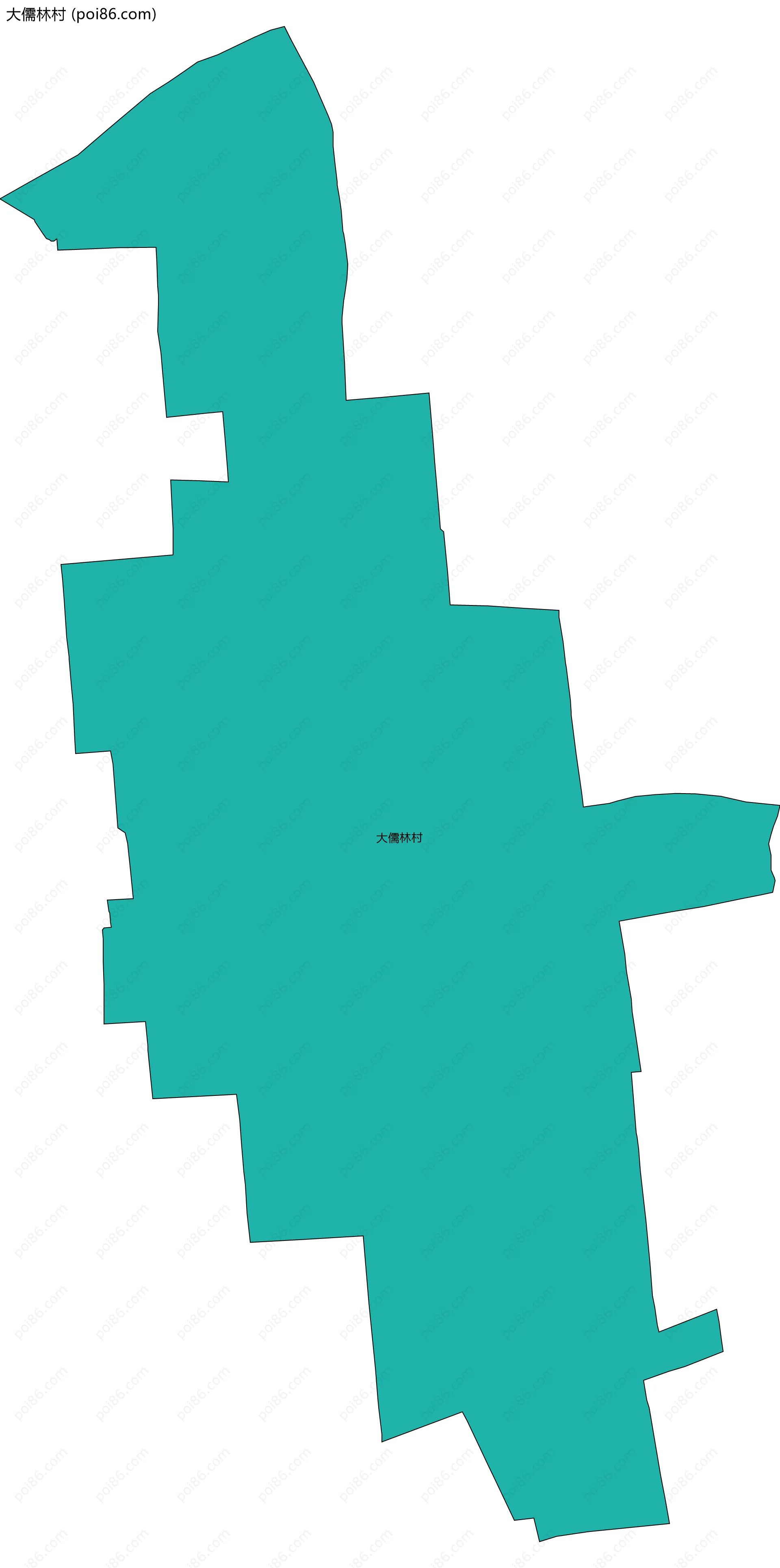 大儒林村边界地图