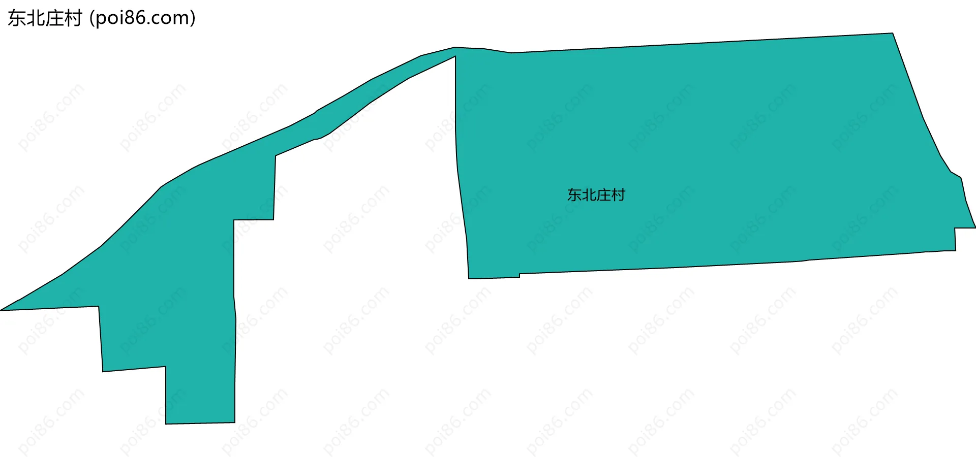 东北庄村边界地图