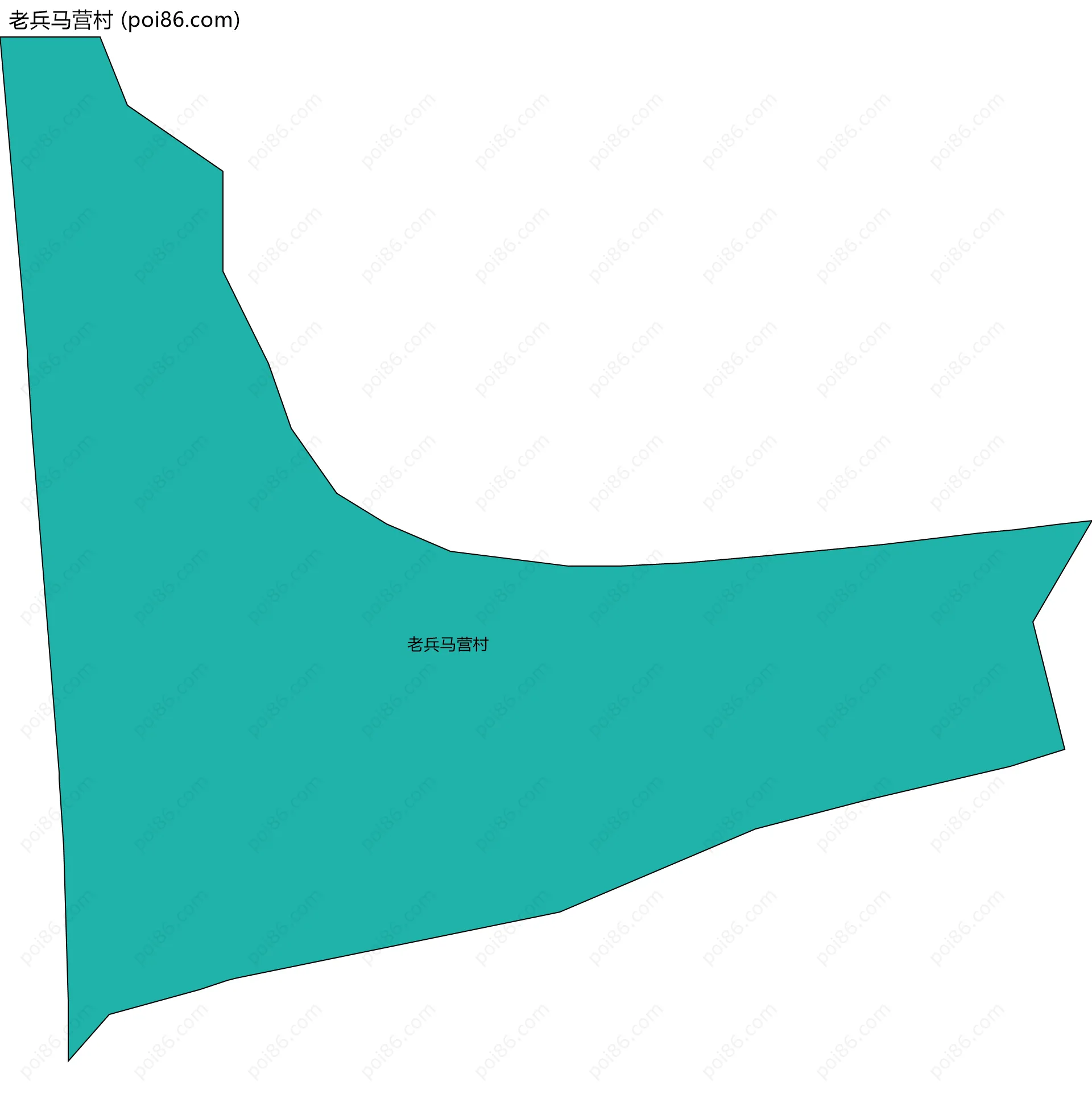 老兵马营村边界地图