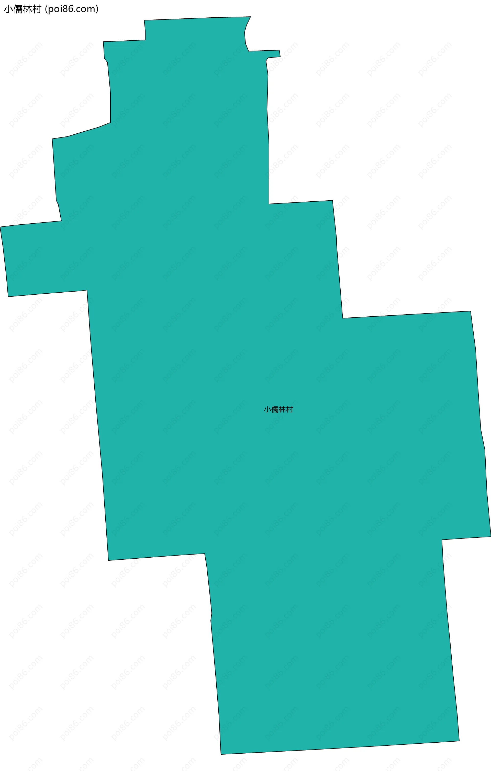 小儒林村边界地图