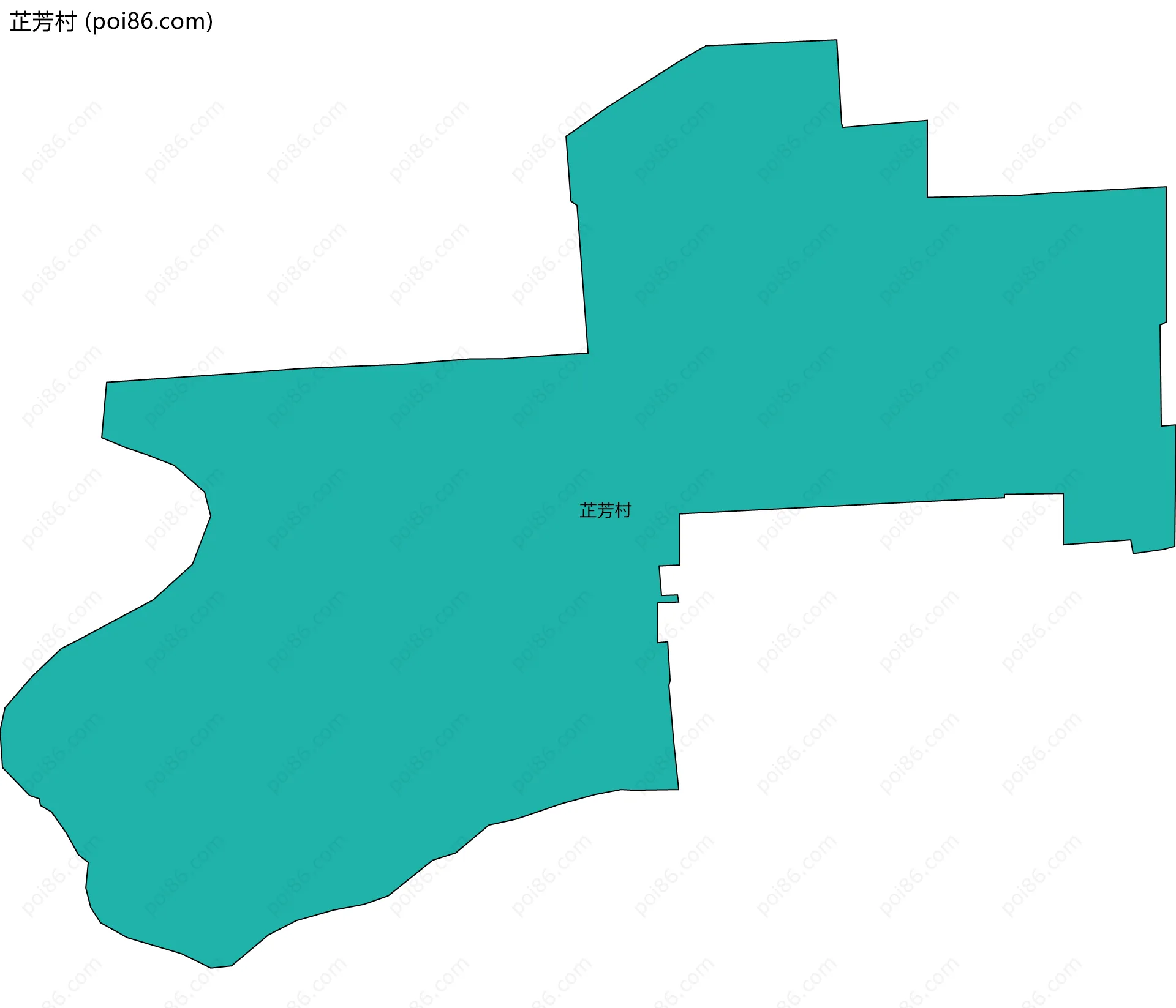 芷芳村边界地图