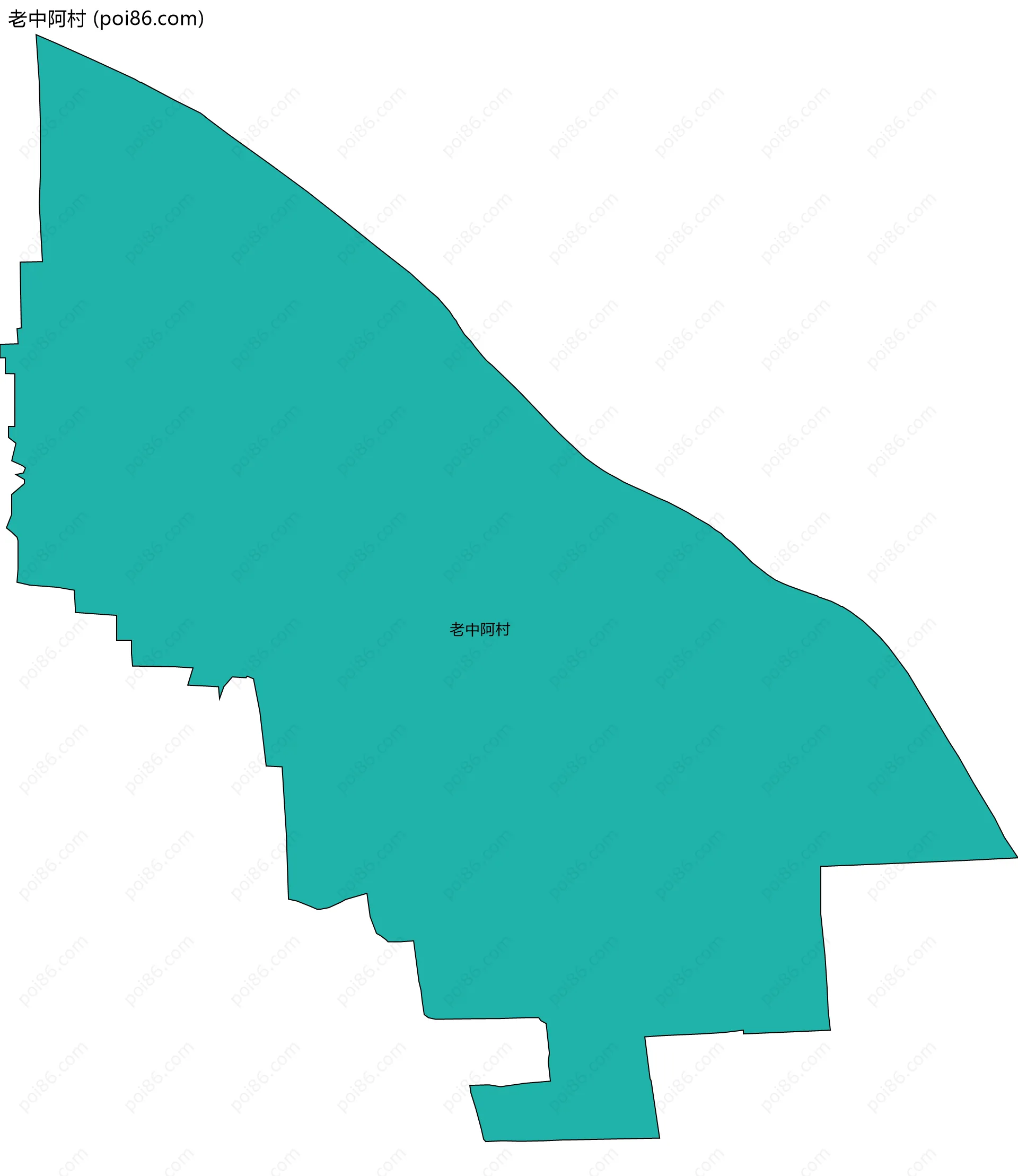 老中阿村边界地图