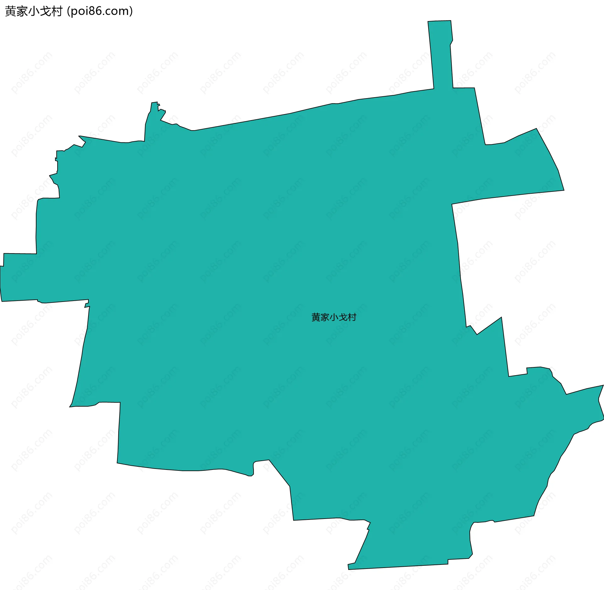 黄家小戈村边界地图