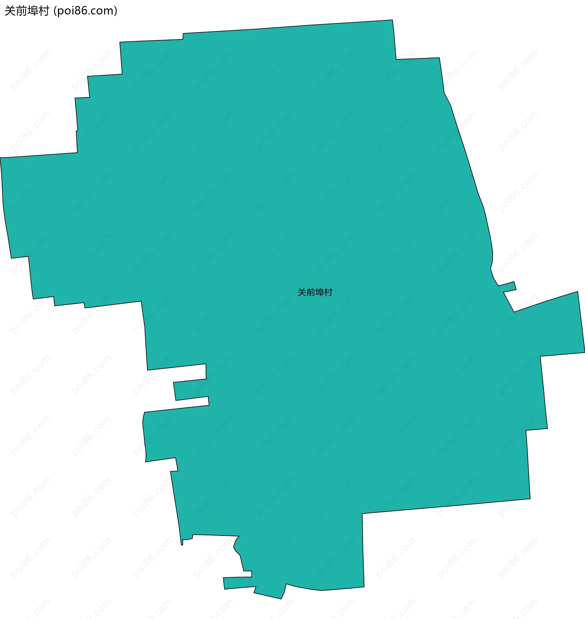 关前埠村边界地图