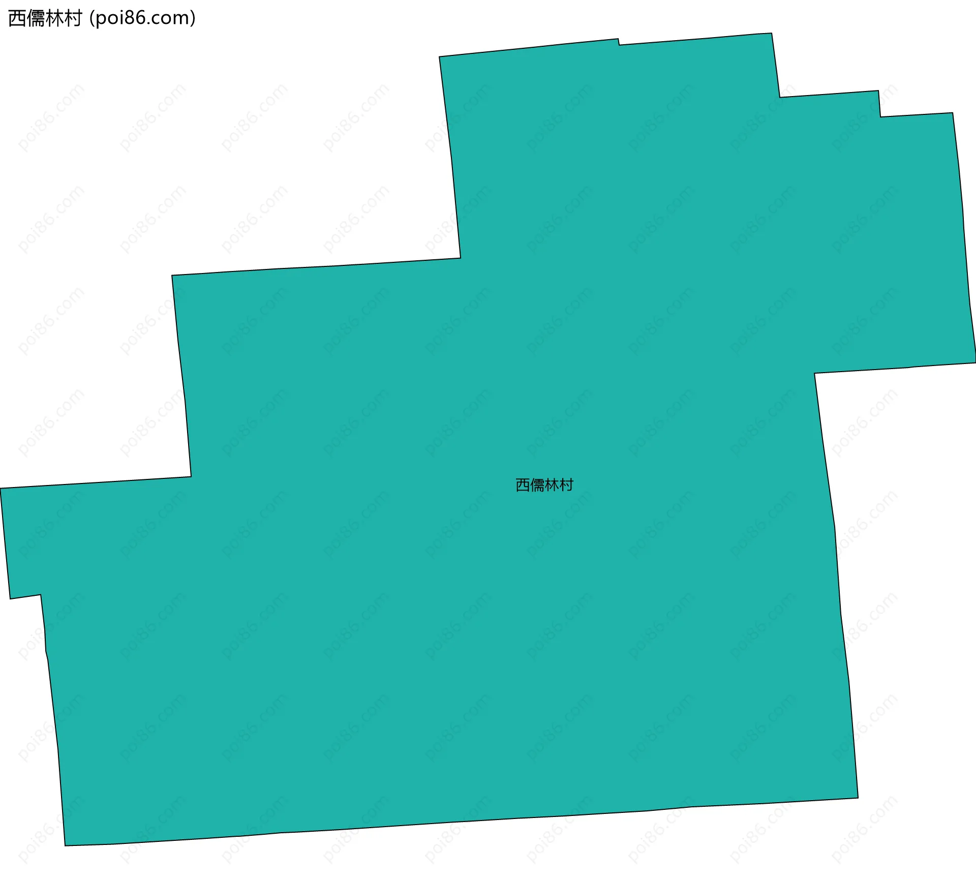 西儒林村边界地图