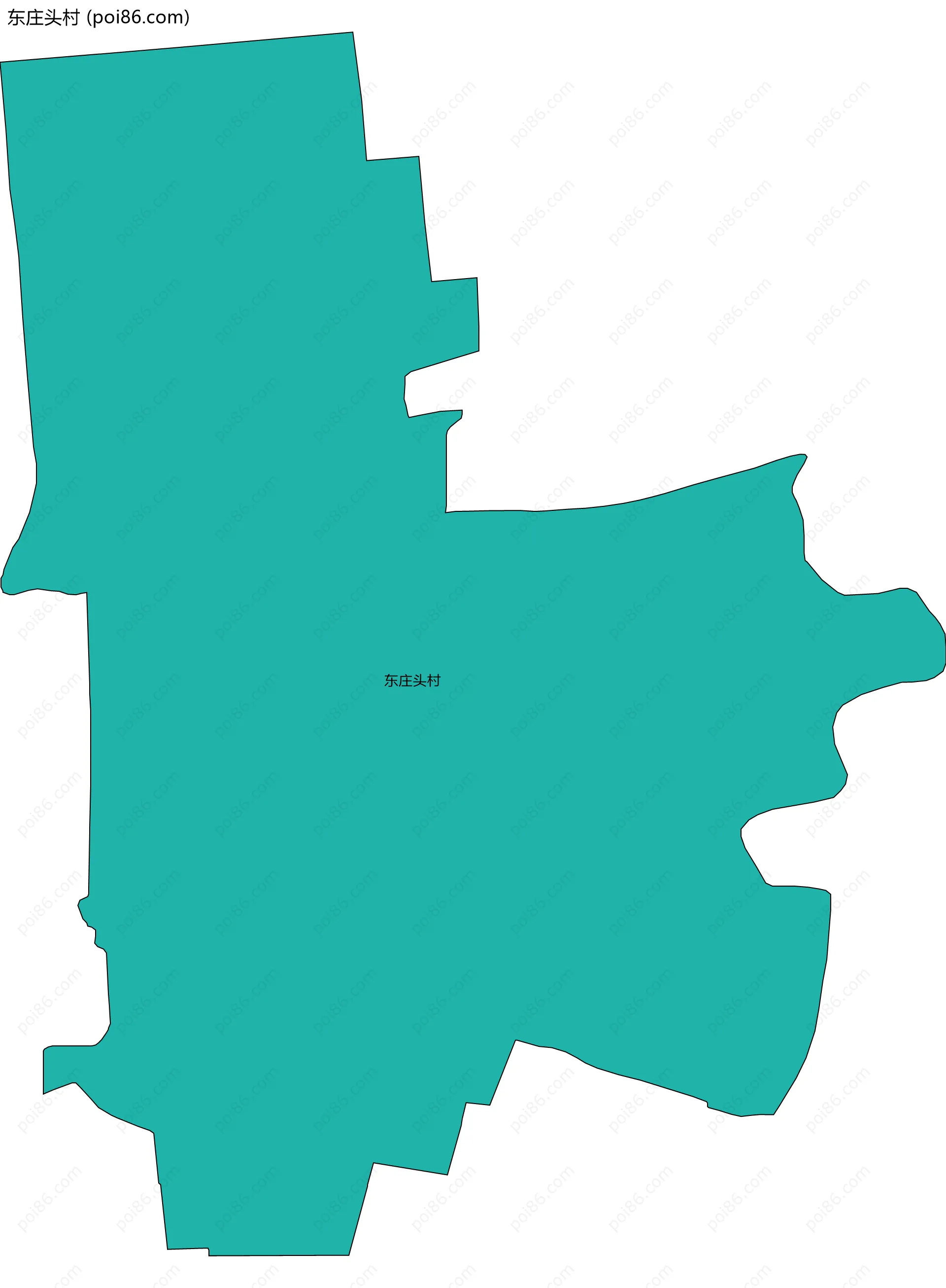 东庄头村边界地图