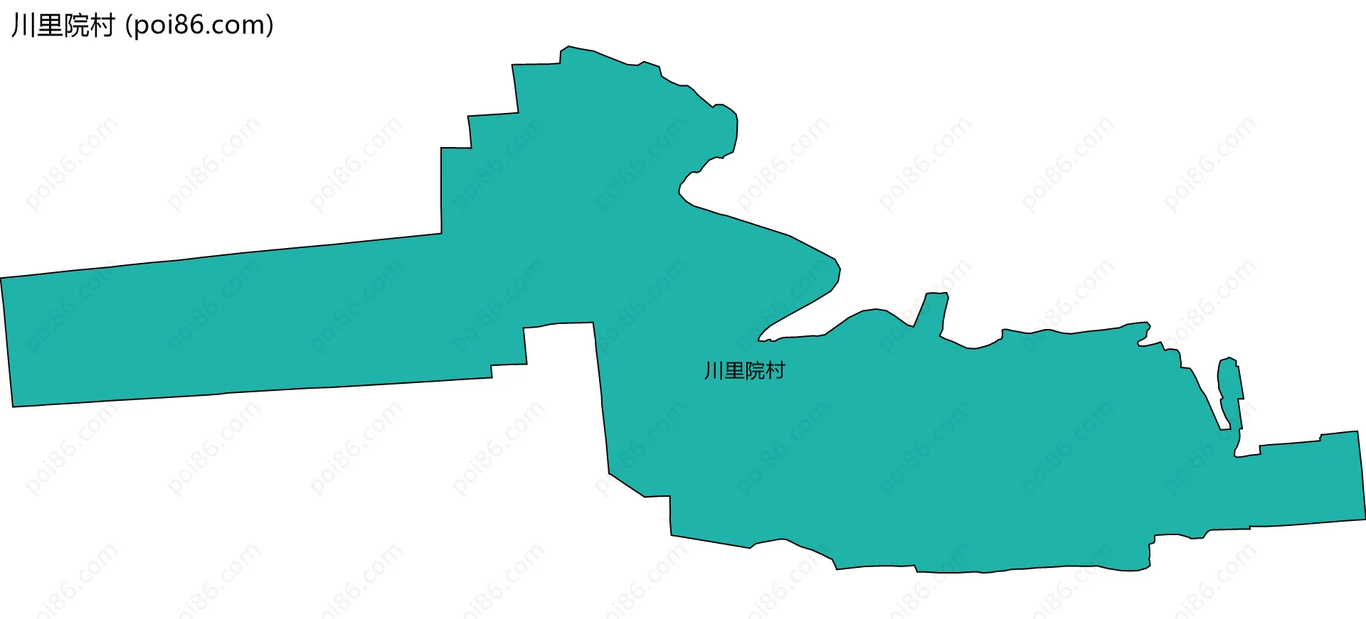 川里院村边界地图