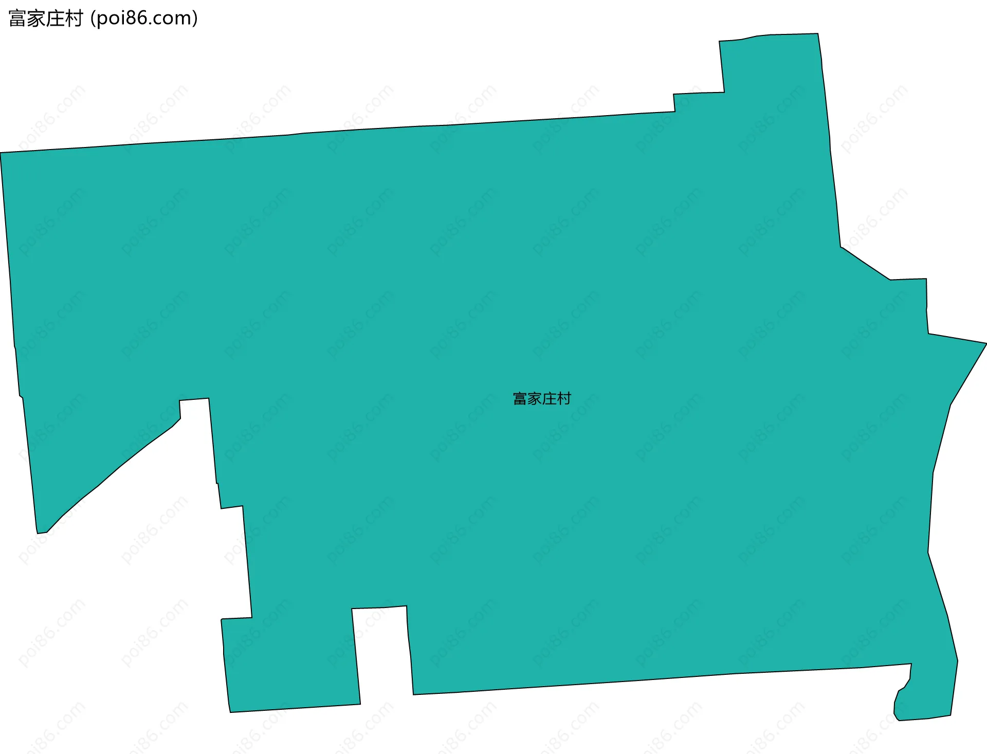 富家庄村边界地图