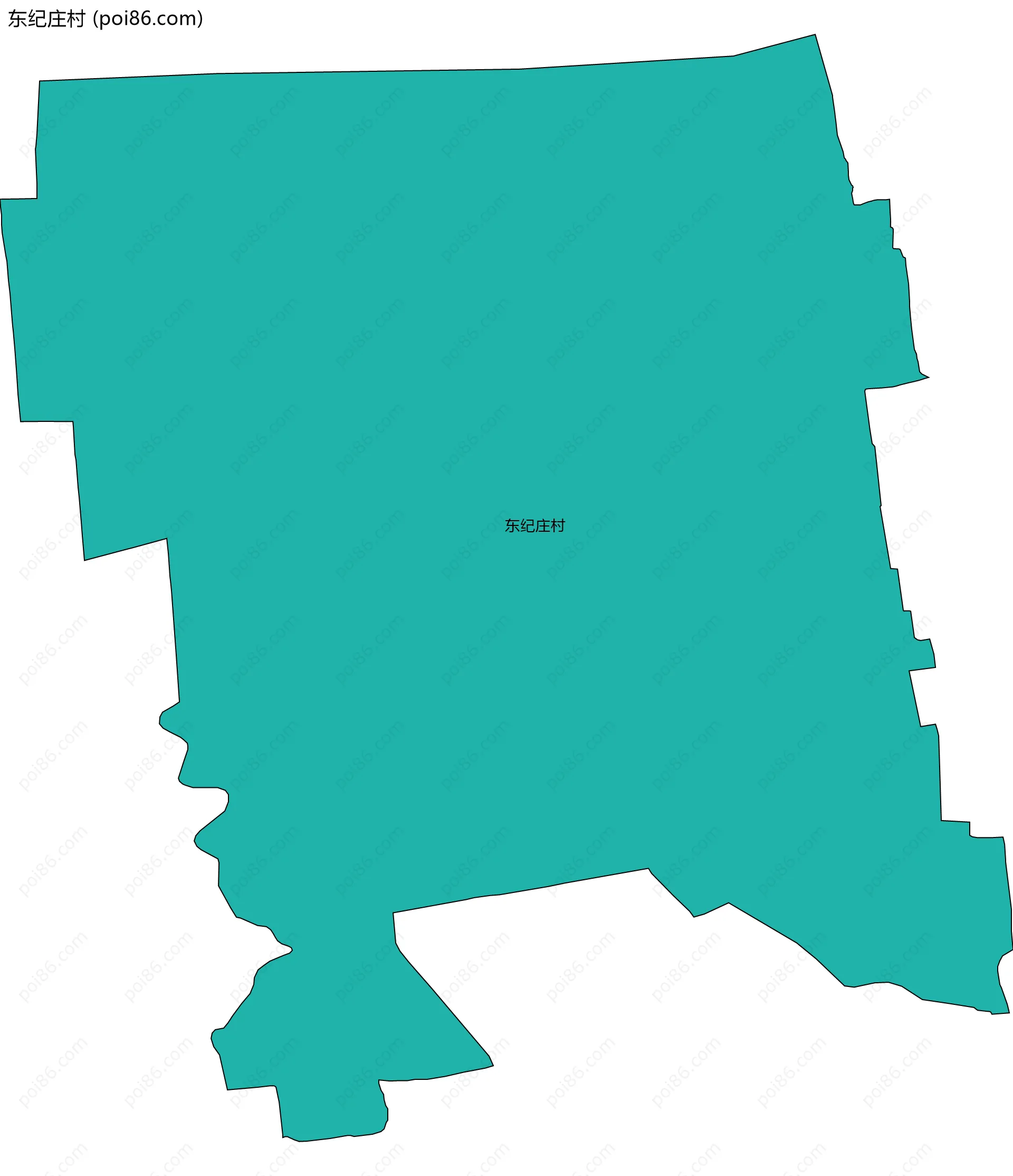 东纪庄村边界地图