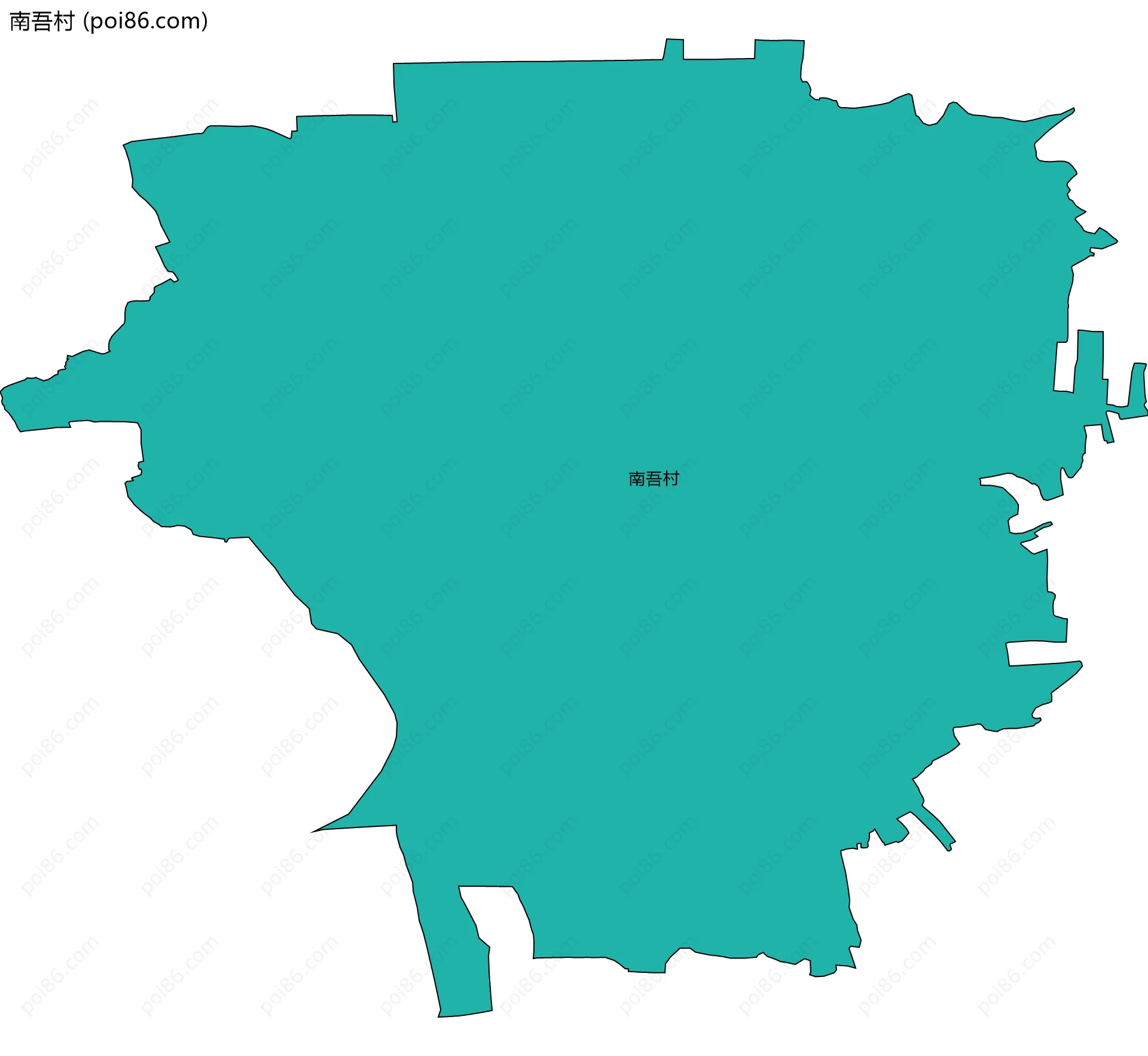南吾村边界地图