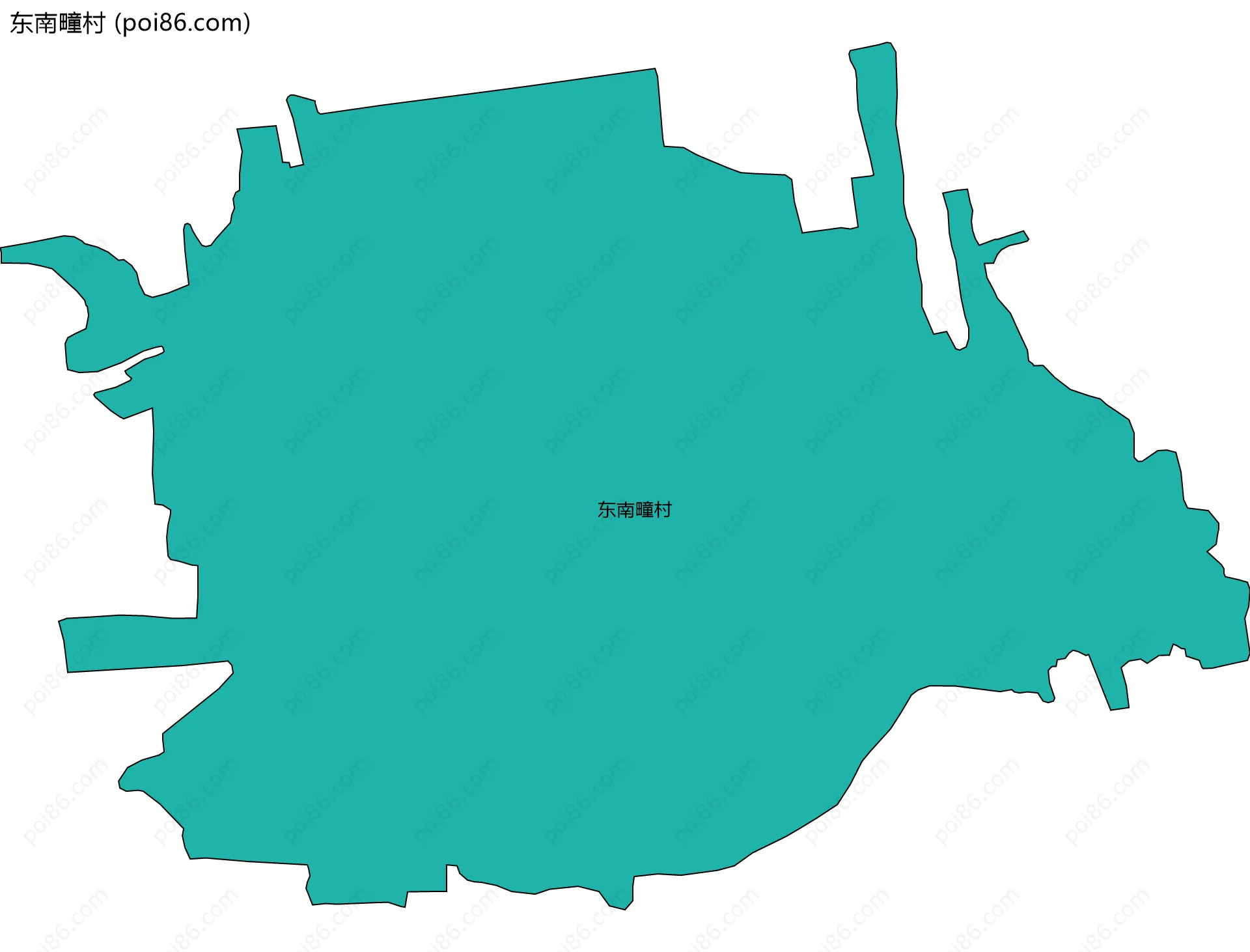 东南疃村边界地图