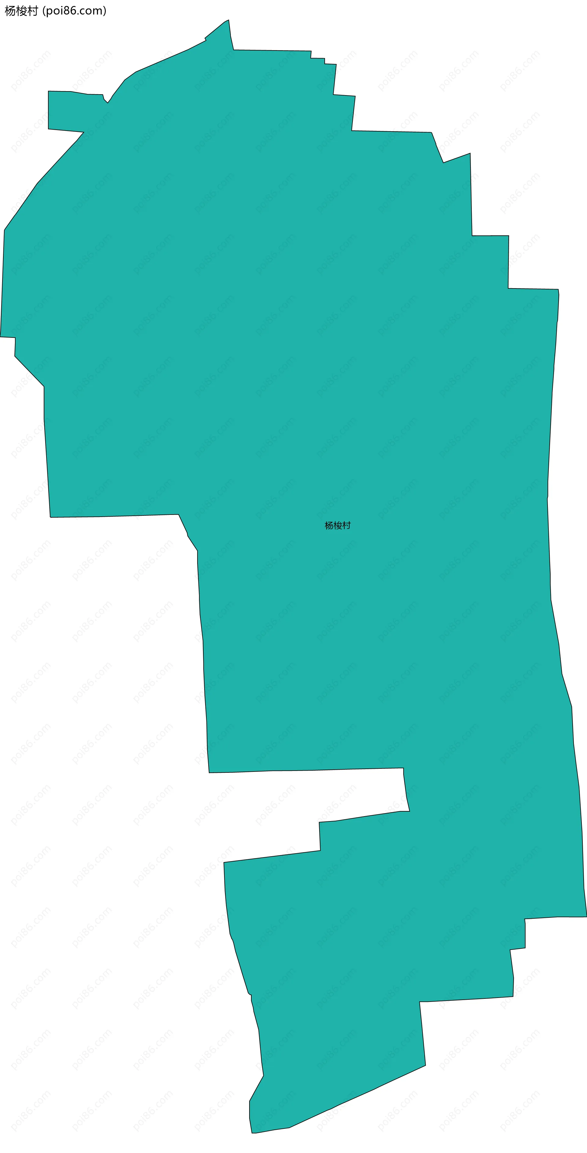 杨梭村边界地图