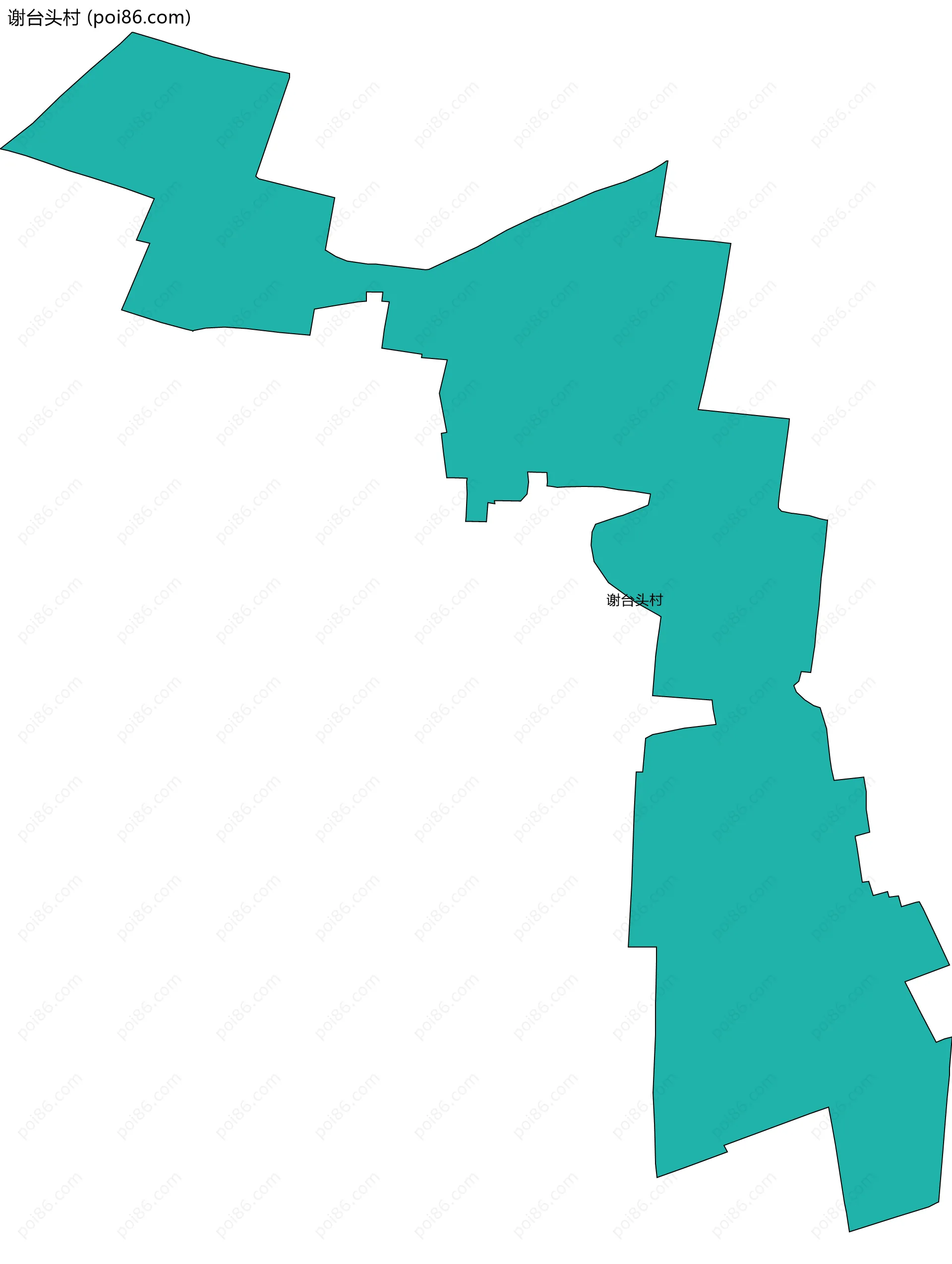 谢台头村边界地图