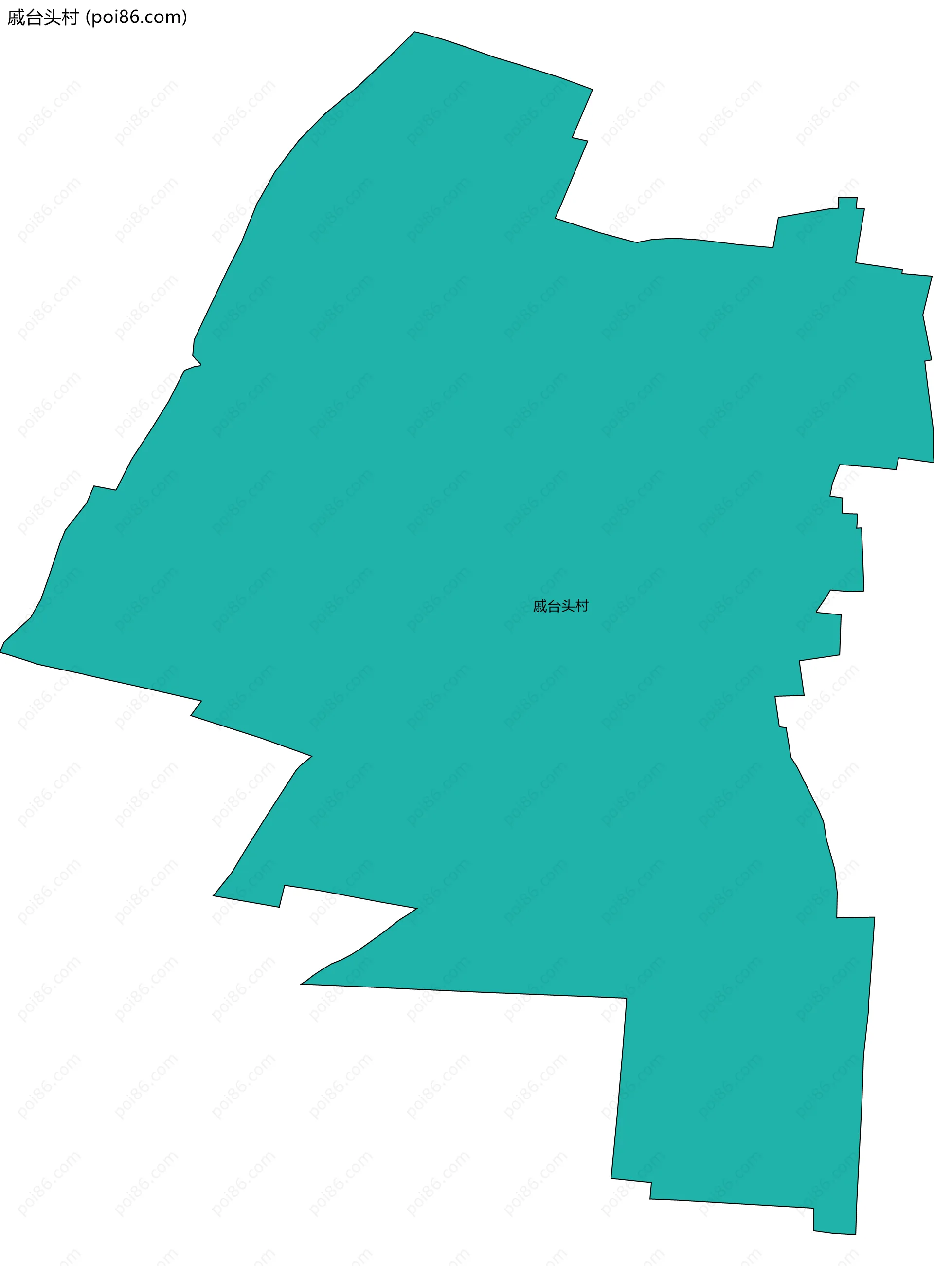 戚台头村边界地图