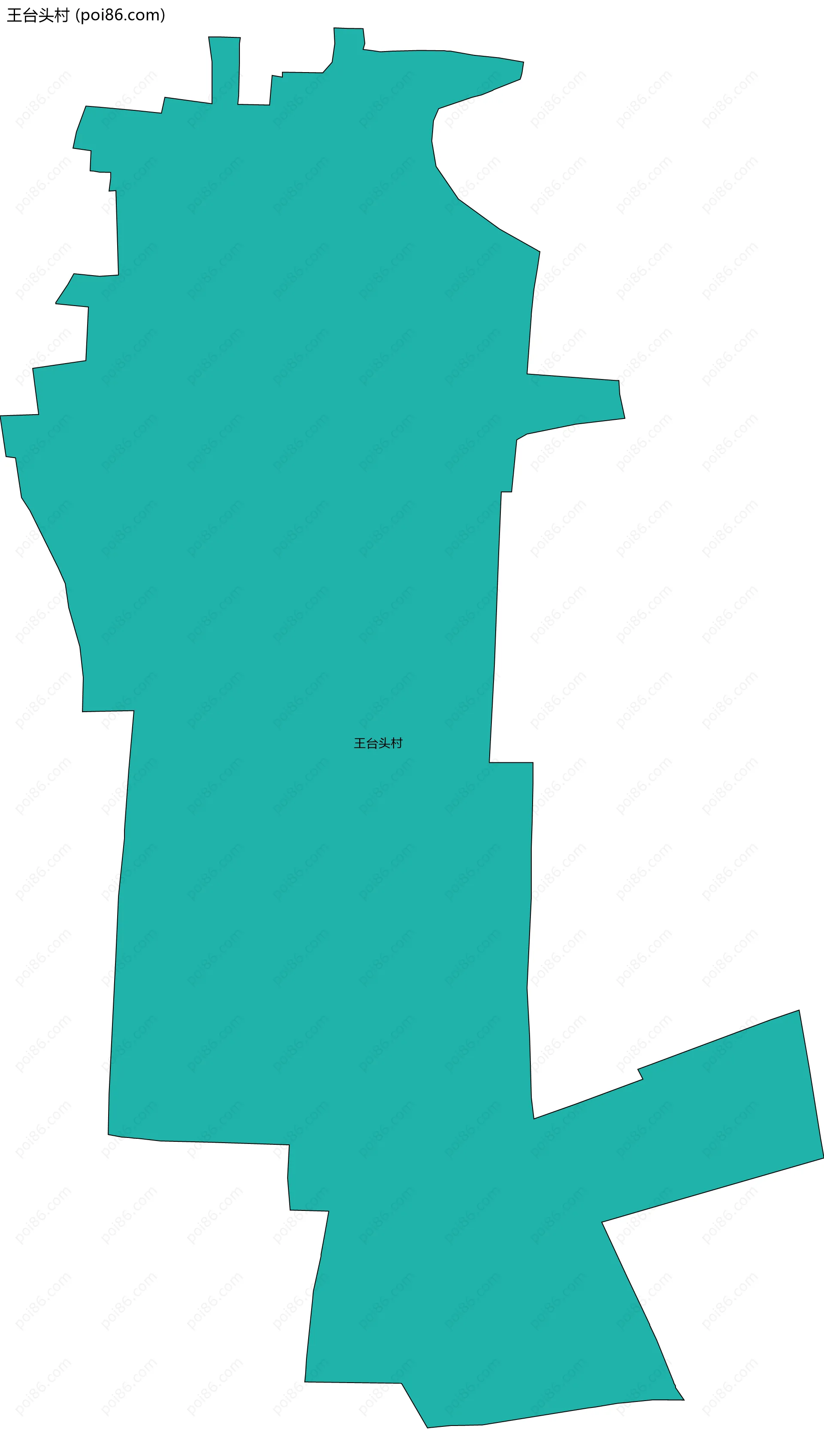 王台头村边界地图