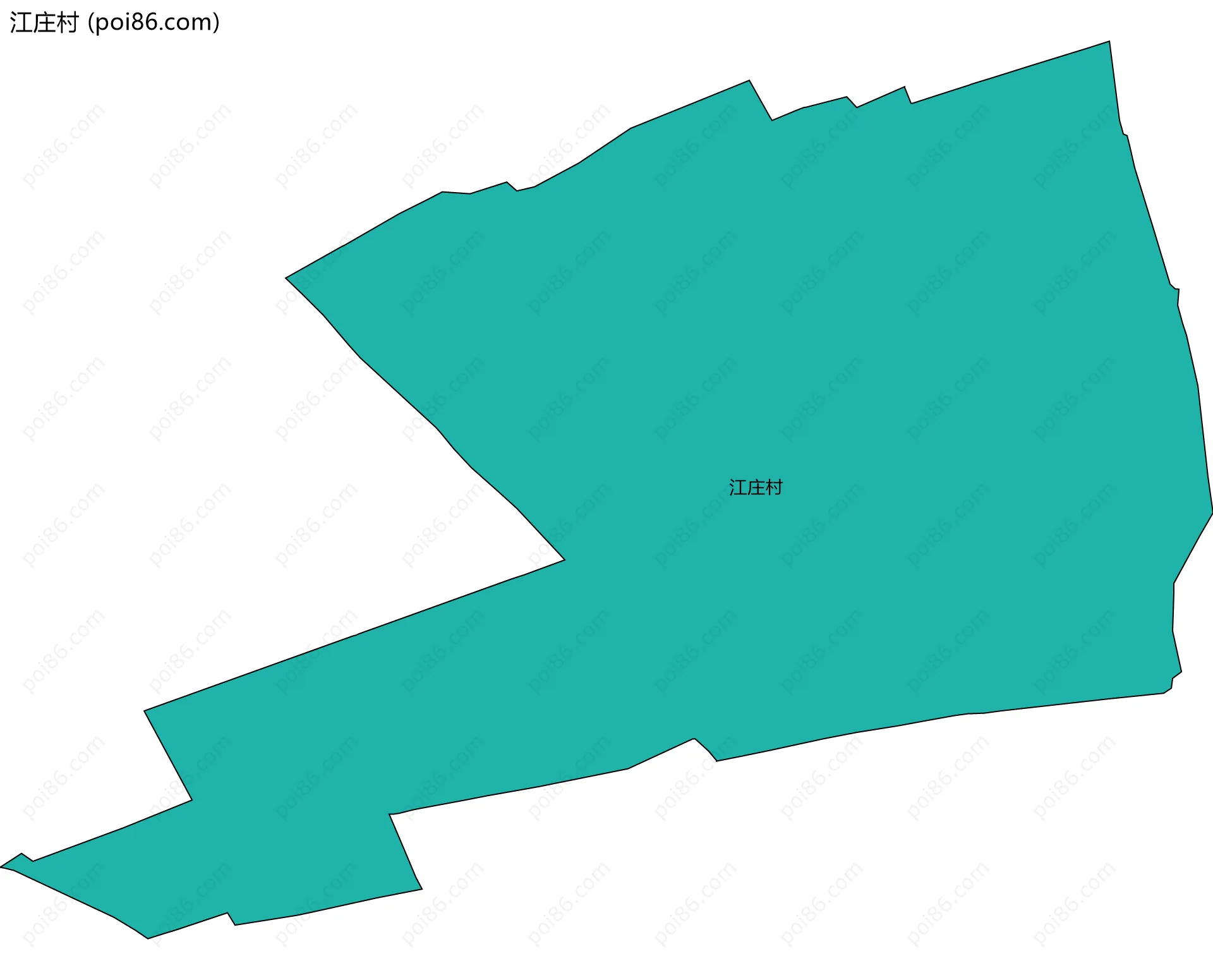 江庄村边界地图