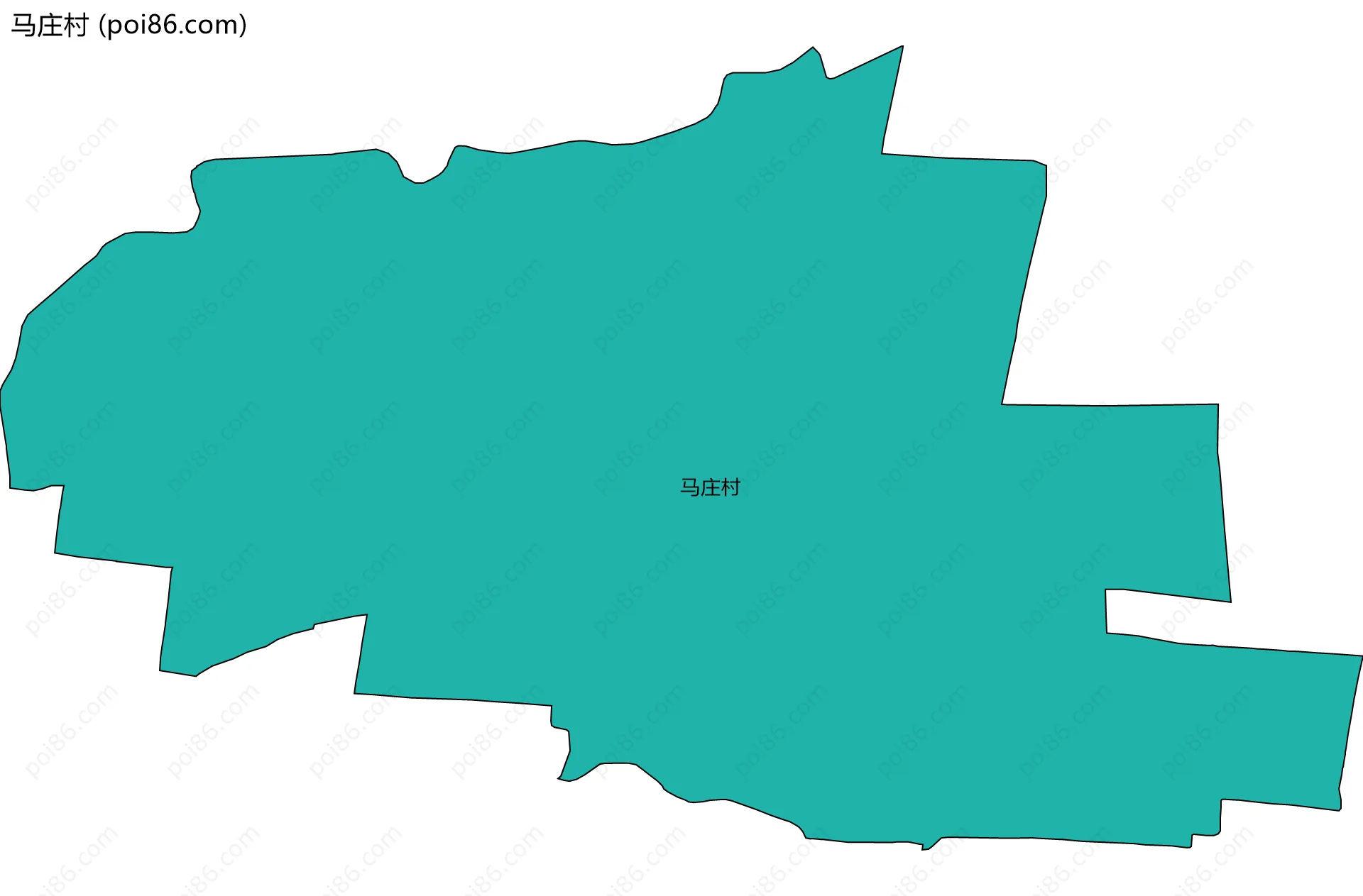 马庄村边界地图